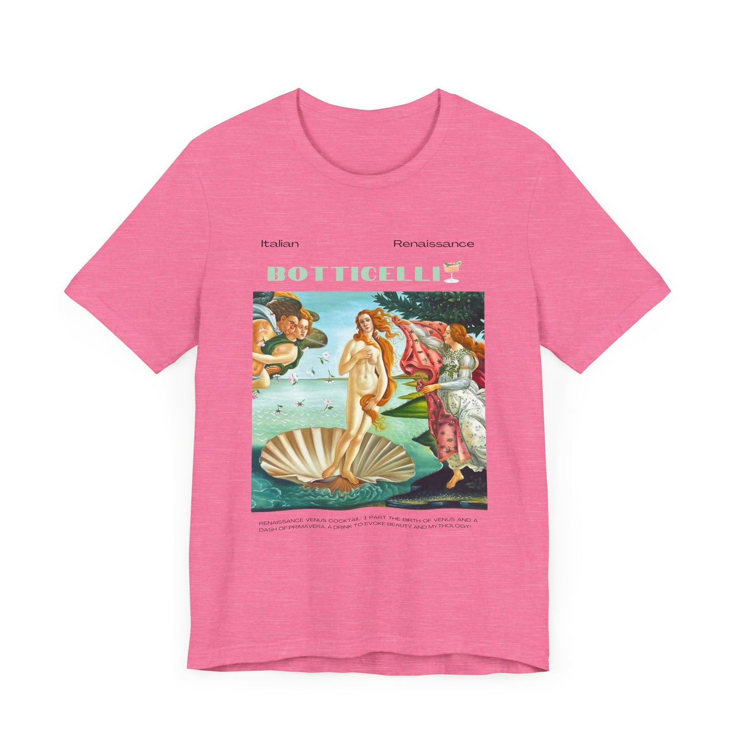 Botticelli, art lover, italian renaissance, Jersey Short Sleeve Tee