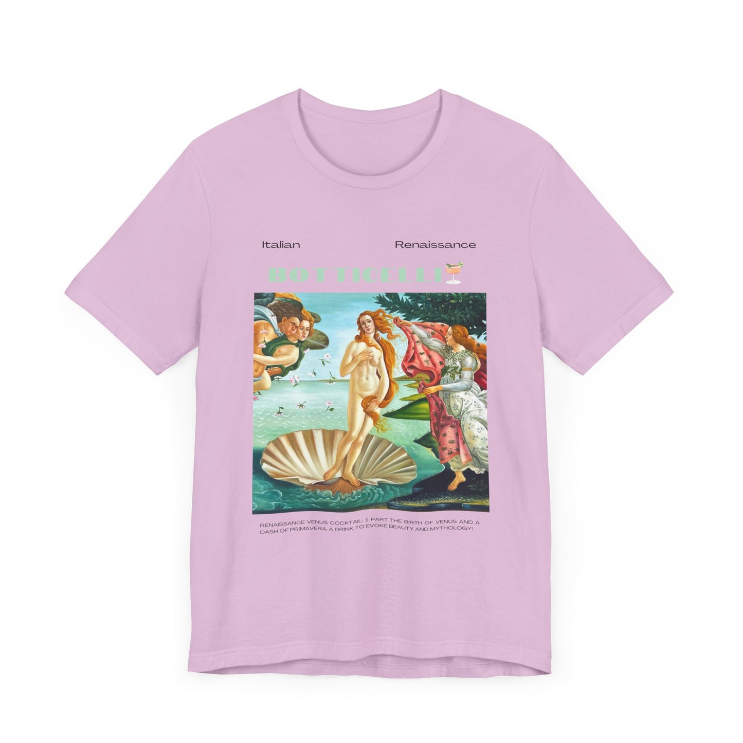 Botticelli, art lover, italian renaissance, Jersey Short Sleeve Tee