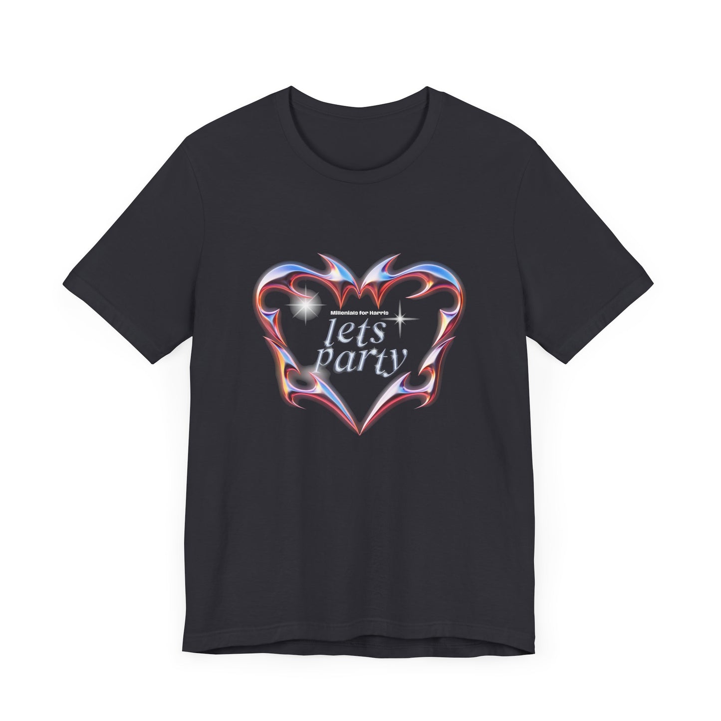 Graphic T-Shirt, Millennial Let's Party Kamala Harris Unisex Tee, Election Campaign, Vote for Kamala, Political Activism Shirt, Harris