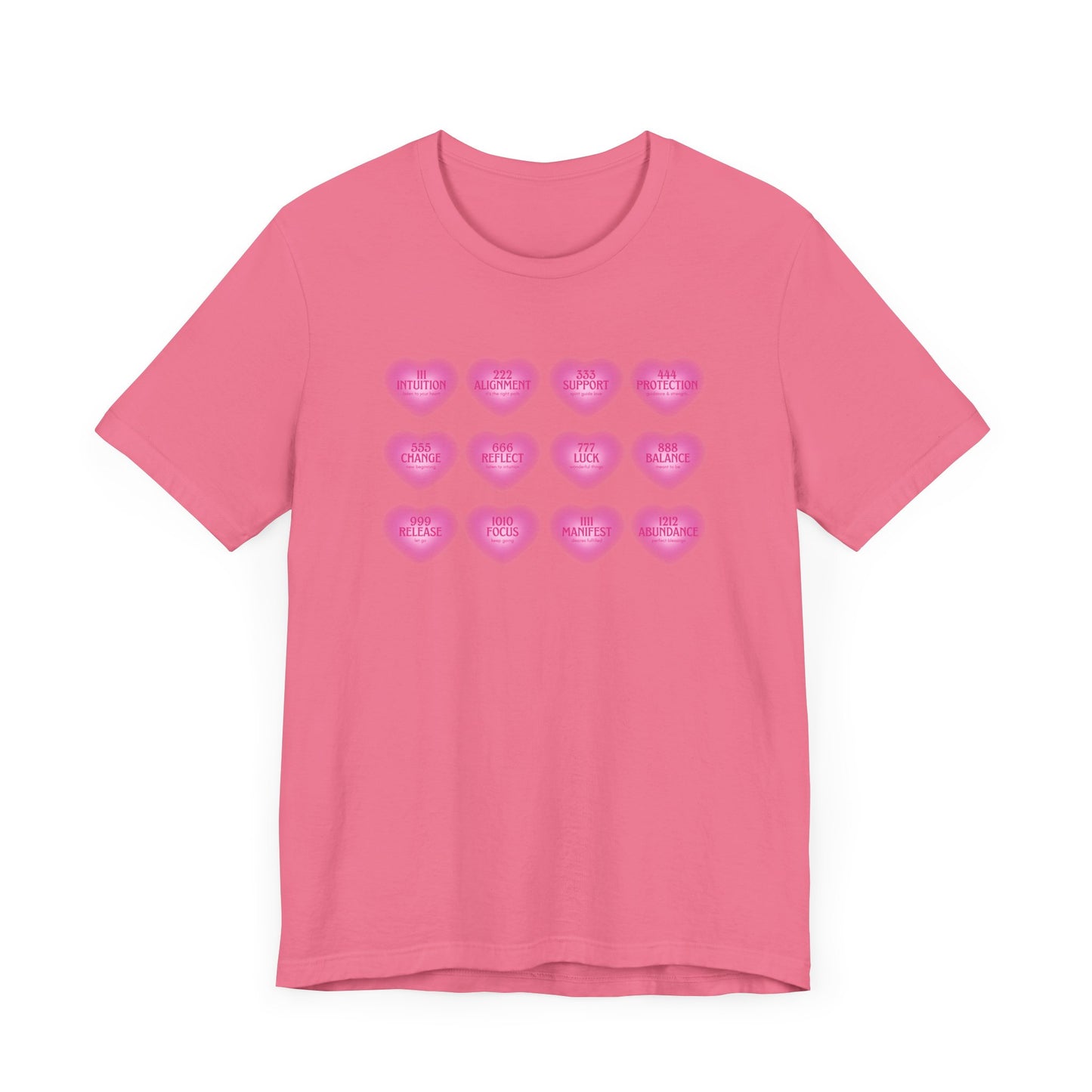Angel numbers, angel number chart, blessings, Jersey Short Sleeve Tee