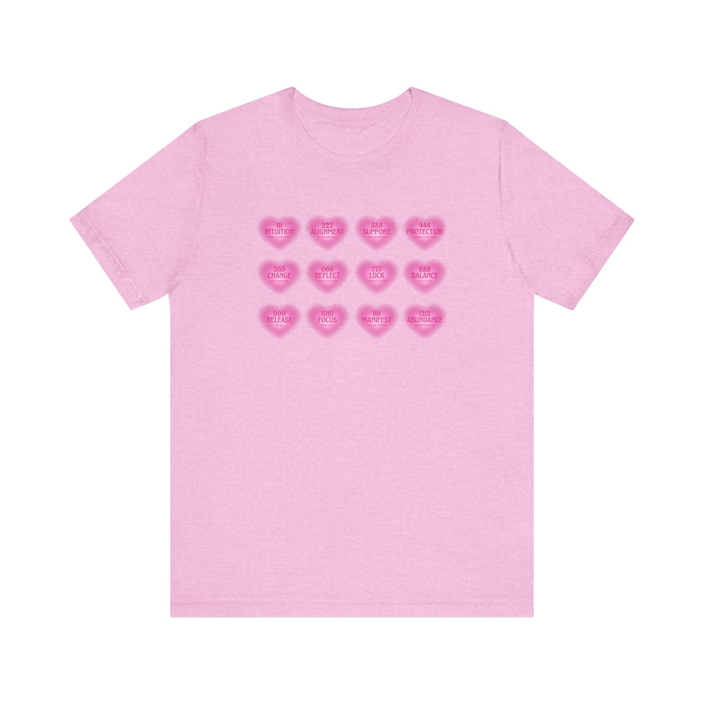 Angel numbers, angel number chart, blessings, Jersey Short Sleeve Tee