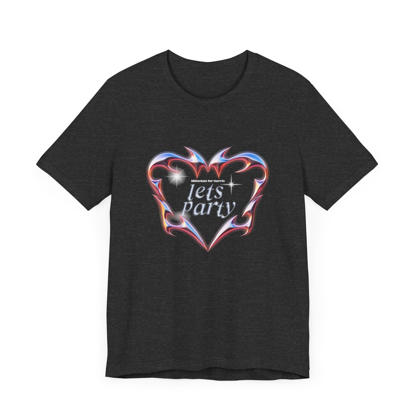 Graphic T-Shirt, Millennial Let's Party Kamala Harris Unisex Tee, Election Campaign, Vote for Kamala, Political Activism Shirt, Harris
