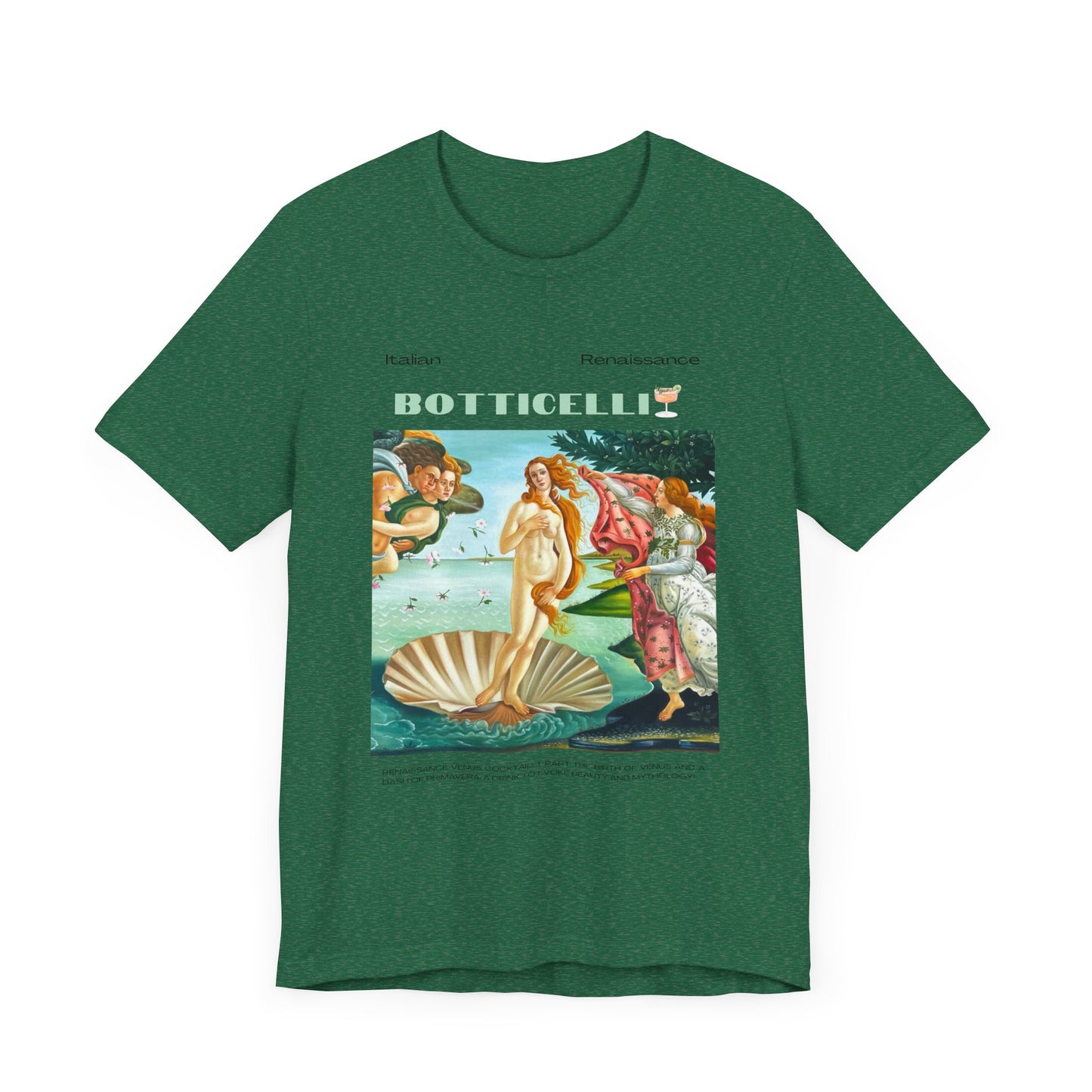 Botticelli, art lover, italian renaissance, Jersey Short Sleeve Tee