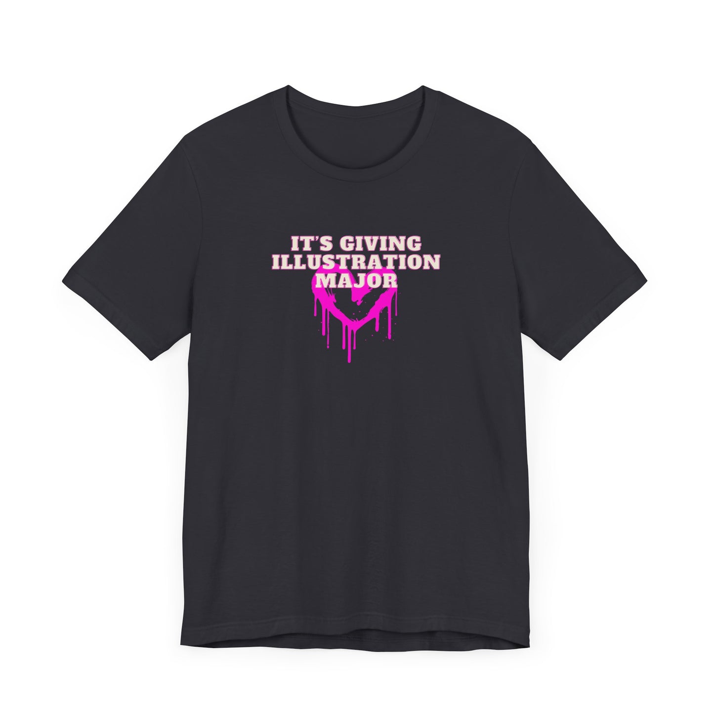 its giving illustration major, art major, art lover, illustrator, Jersey Short Sleeve Tee
