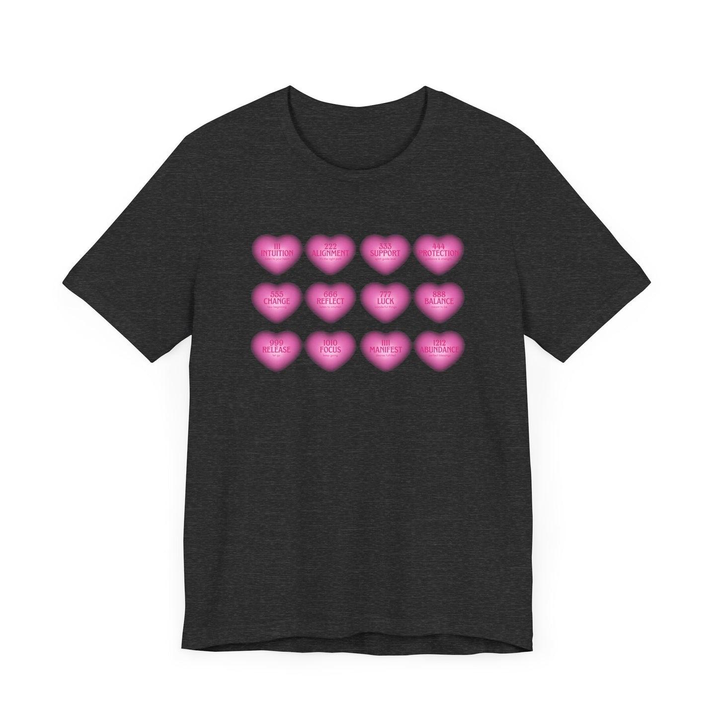 Angel numbers, angel number chart, blessings, Jersey Short Sleeve Tee