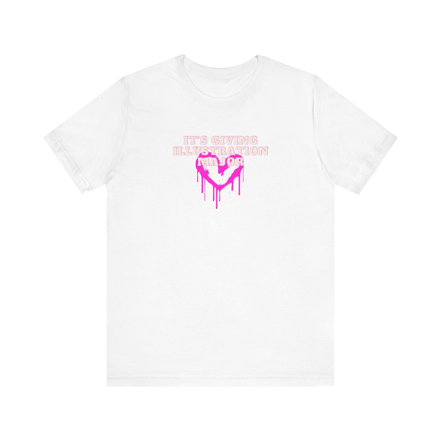 its giving illustration major, art major, art lover, illustrator, Jersey Short Sleeve Tee