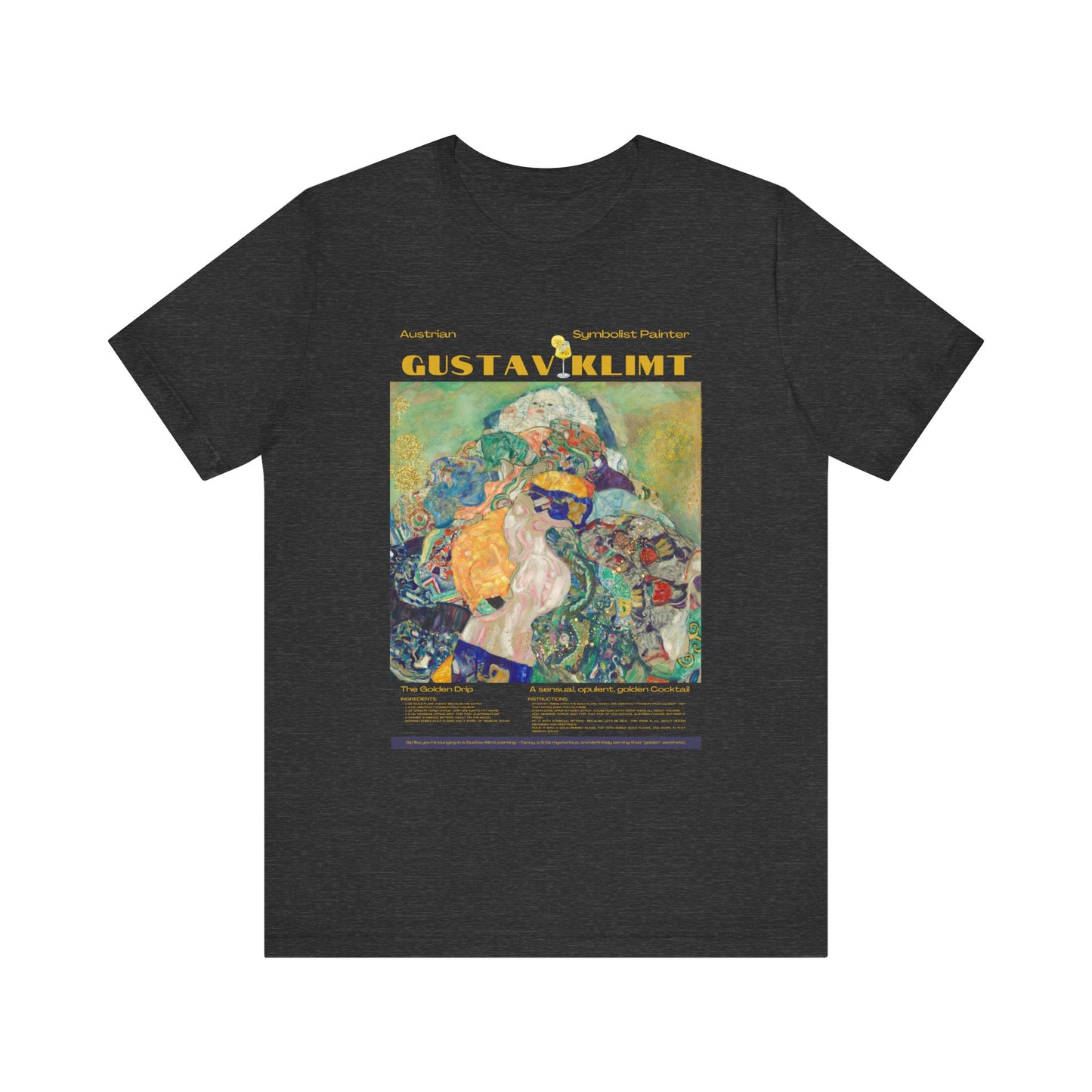 Gustav Klimt, art lover, art collector, austrian artist, Jersey Short Sleeve Tee