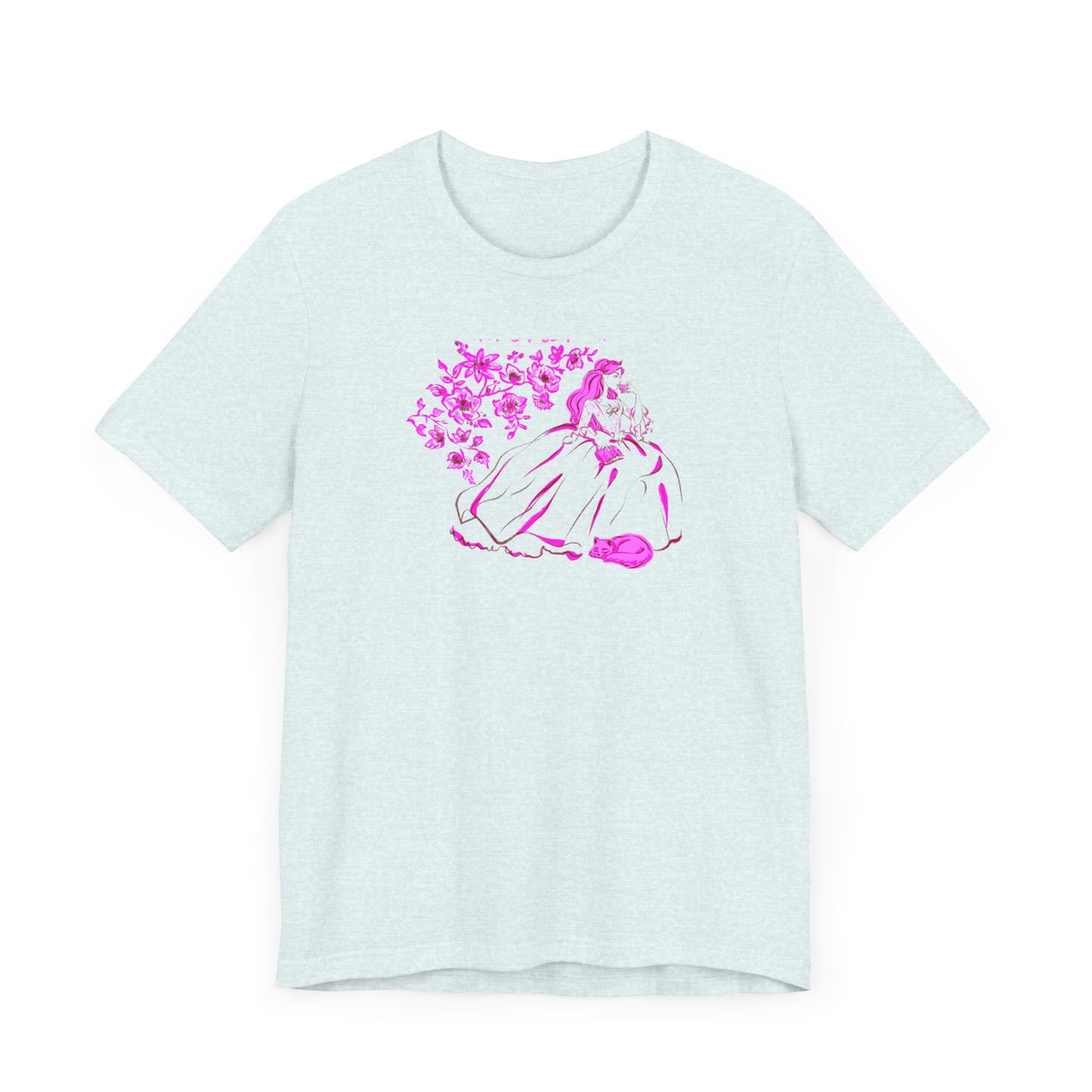 Cat Book shirt, princess, Reading Shirt, Cat Lover T-Shirt, Gift for princess, hot girls read, Book, Bookish Shirt, fairy tale, romancecore