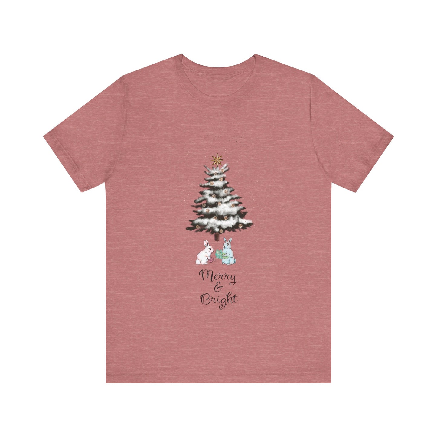 Merry and Bright, Womens Christmas tee, Christmas shirt, Christmas Pajamas Women, Holiday Sweater For Women, Christmas tshirt
