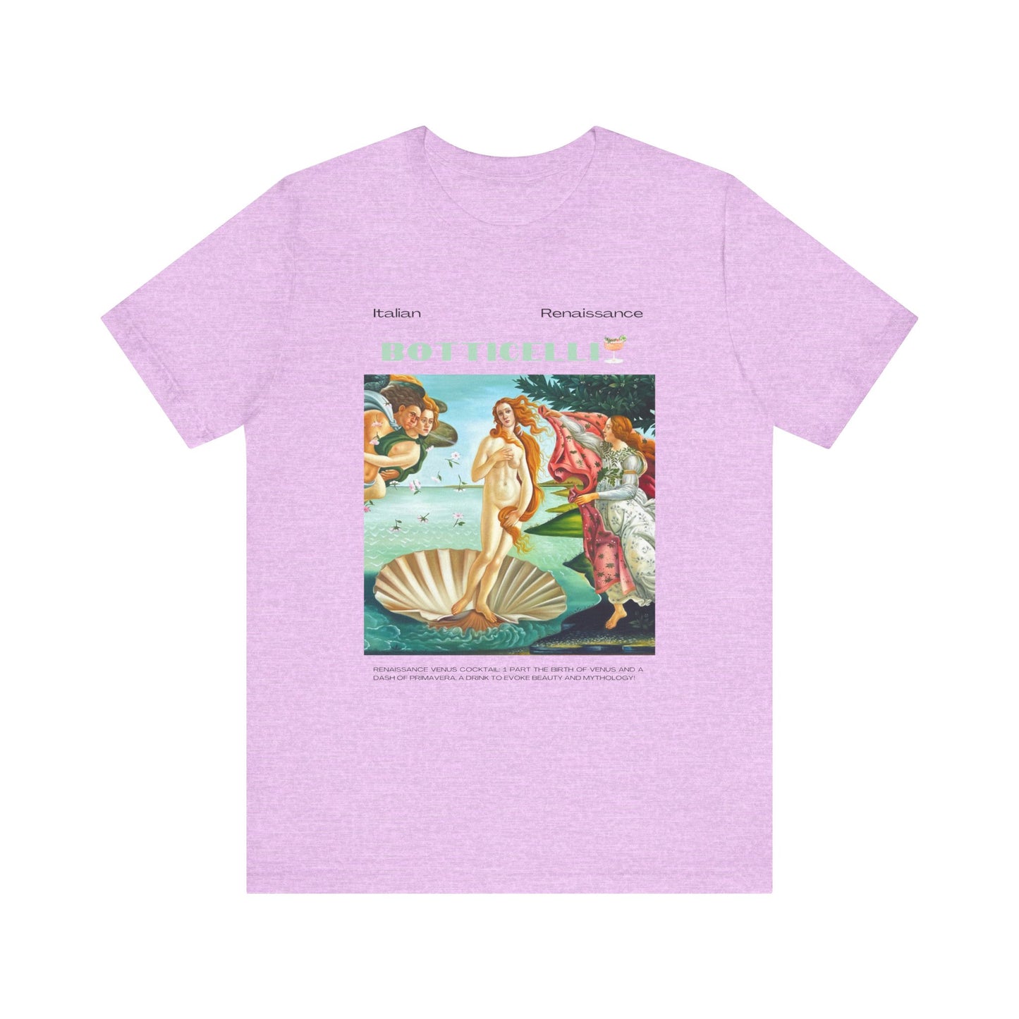 Botticelli, art lover, italian renaissance, Jersey Short Sleeve Tee