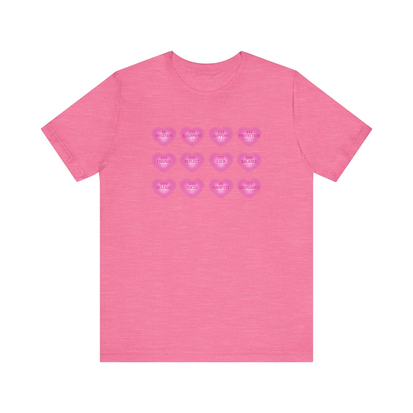 Angel numbers, angel number chart, blessings, Jersey Short Sleeve Tee