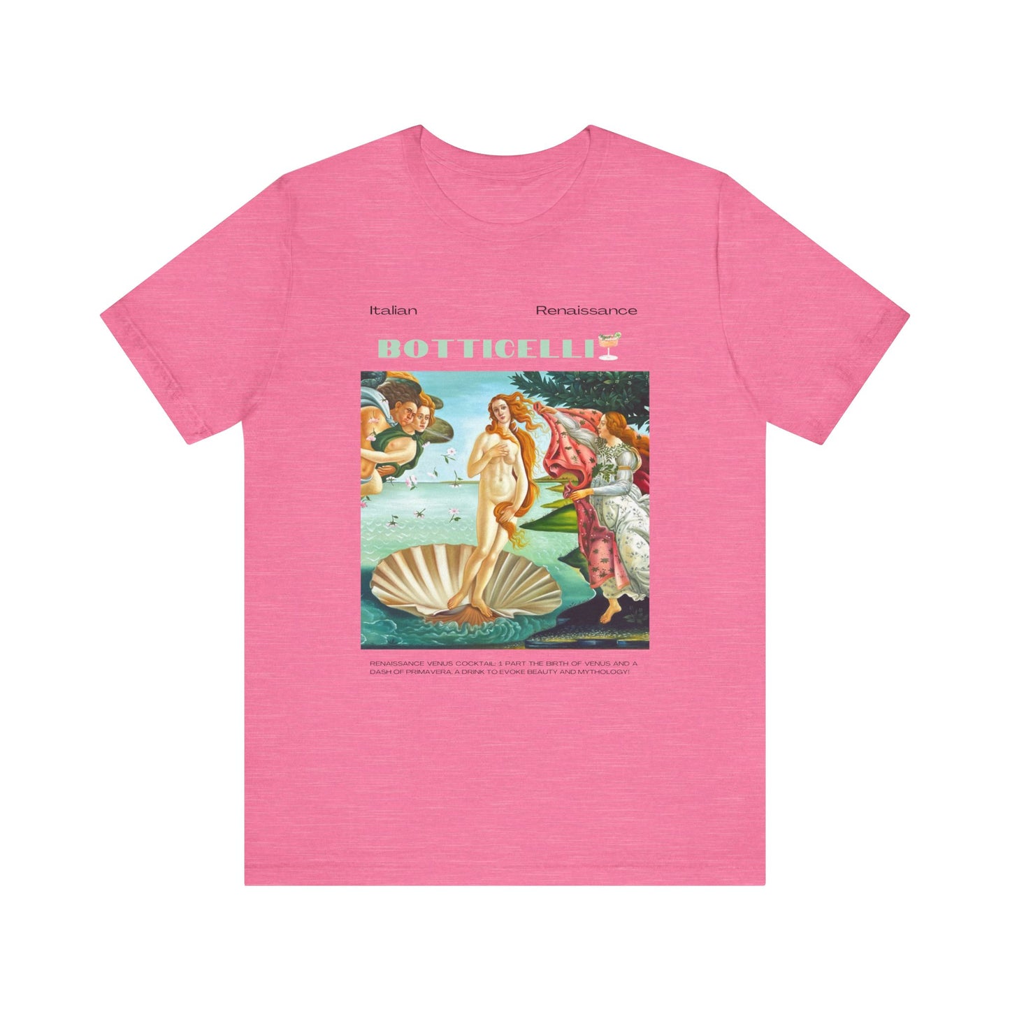 Botticelli, art lover, italian renaissance, Jersey Short Sleeve Tee