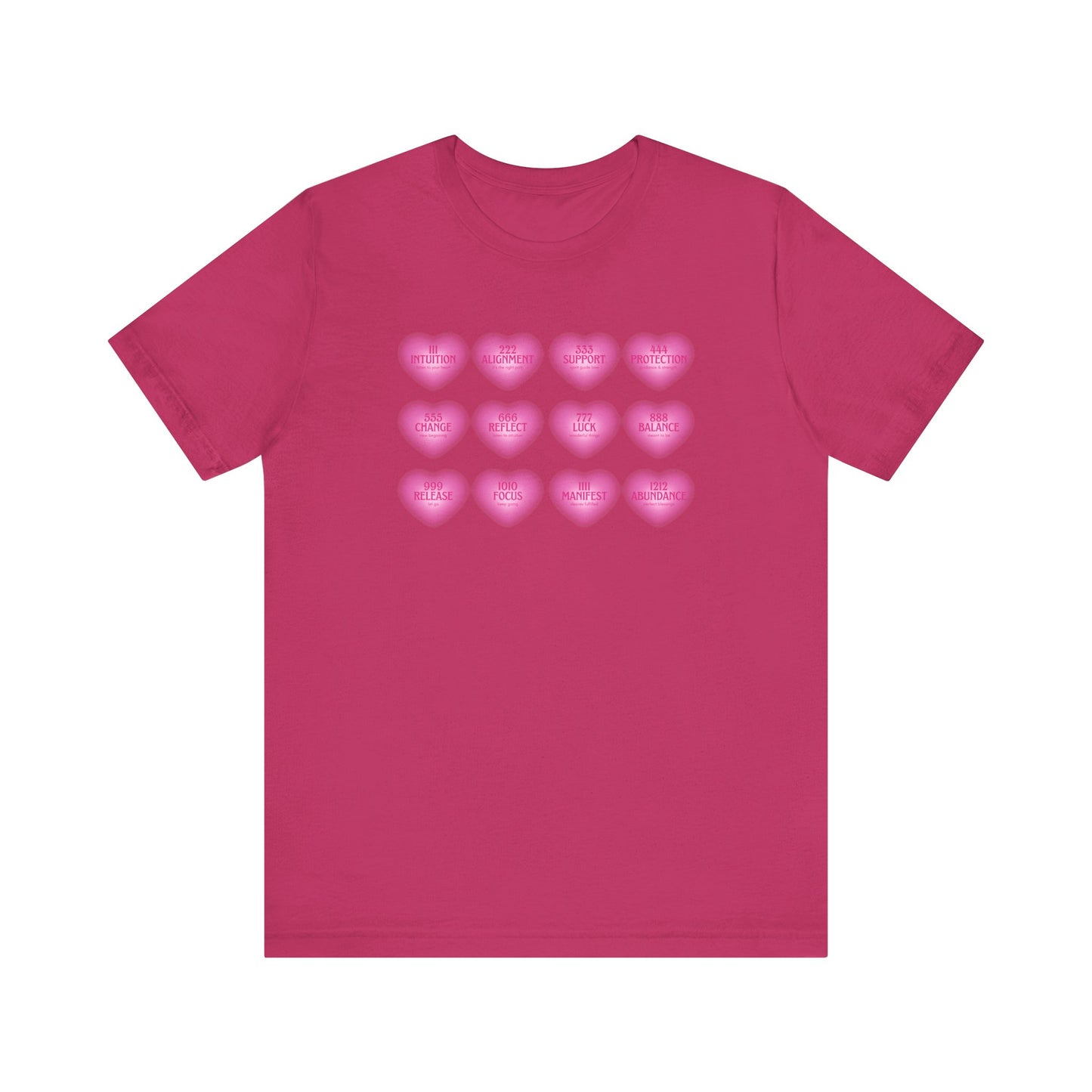 Angel numbers, angel number chart, blessings, Jersey Short Sleeve Tee