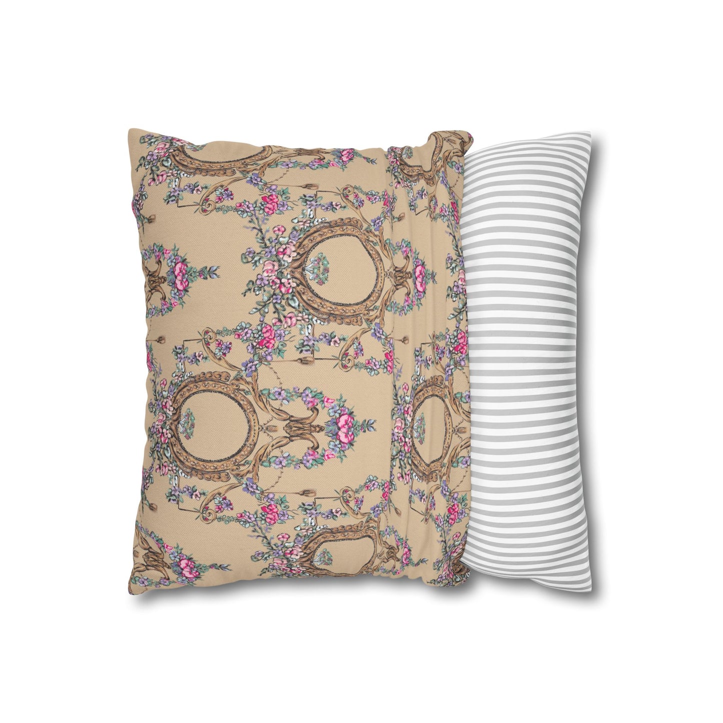 Spun Polyester Square Pillowcase