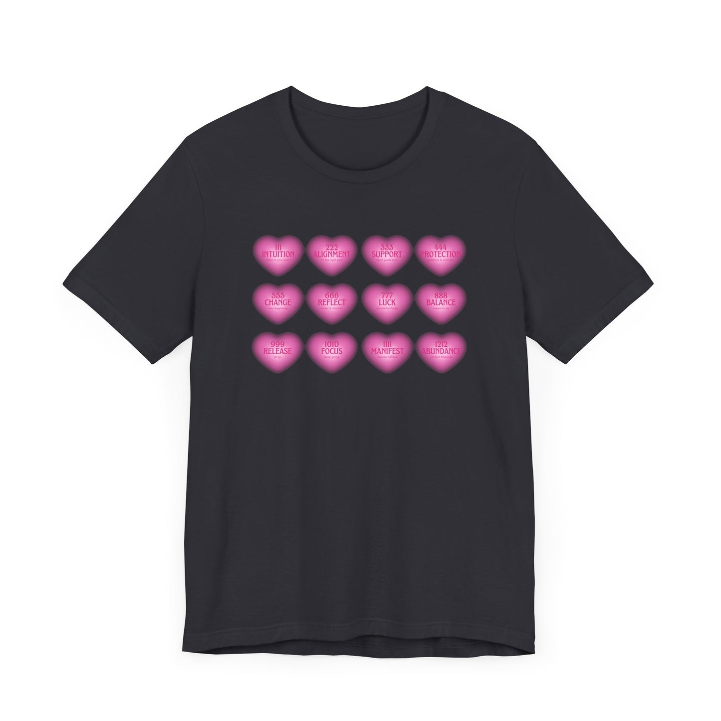Angel numbers, angel number chart, blessings, Jersey Short Sleeve Tee