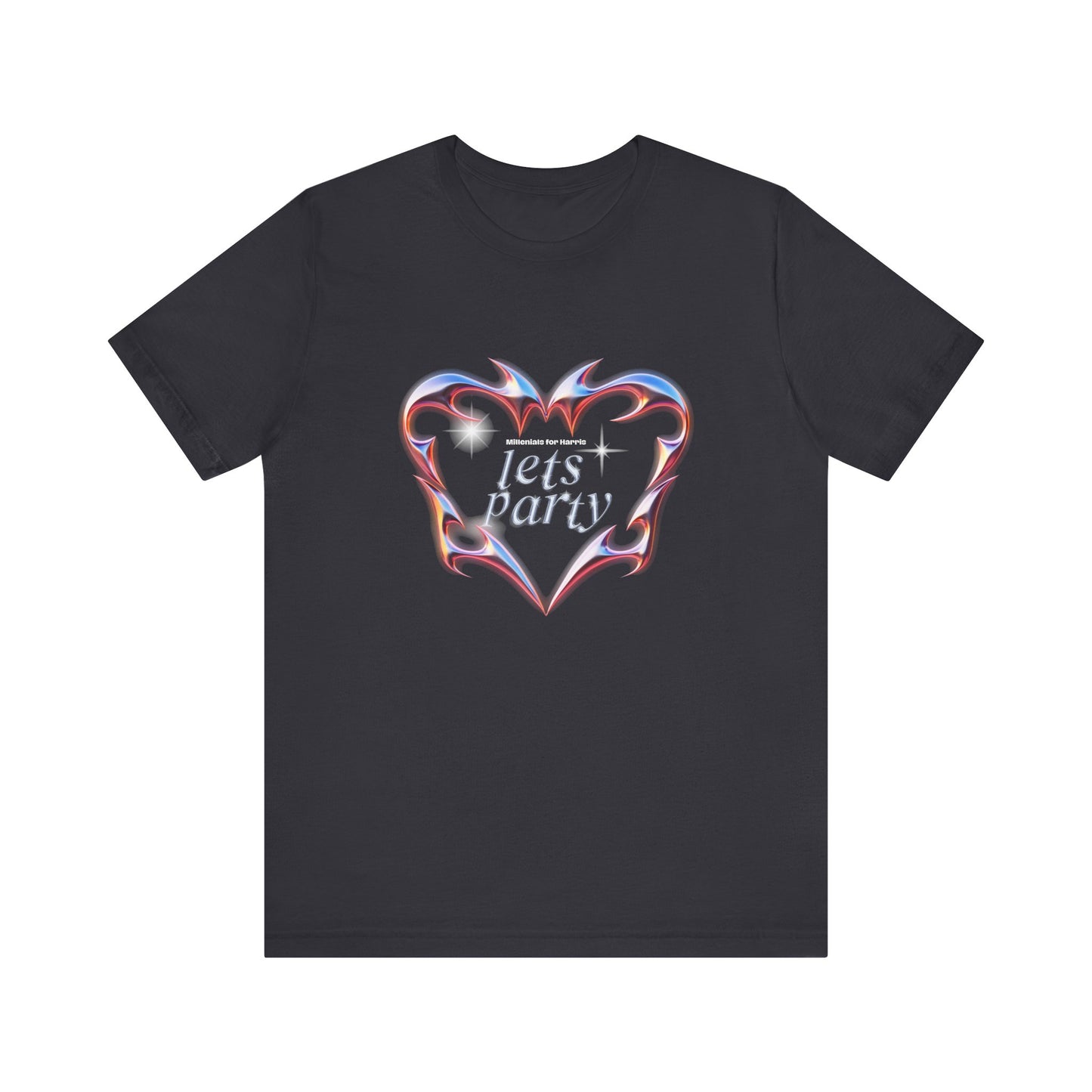 Graphic T-Shirt, Millennial Let's Party Kamala Harris Unisex Tee, Election Campaign, Vote for Kamala, Political Activism Shirt, Harris