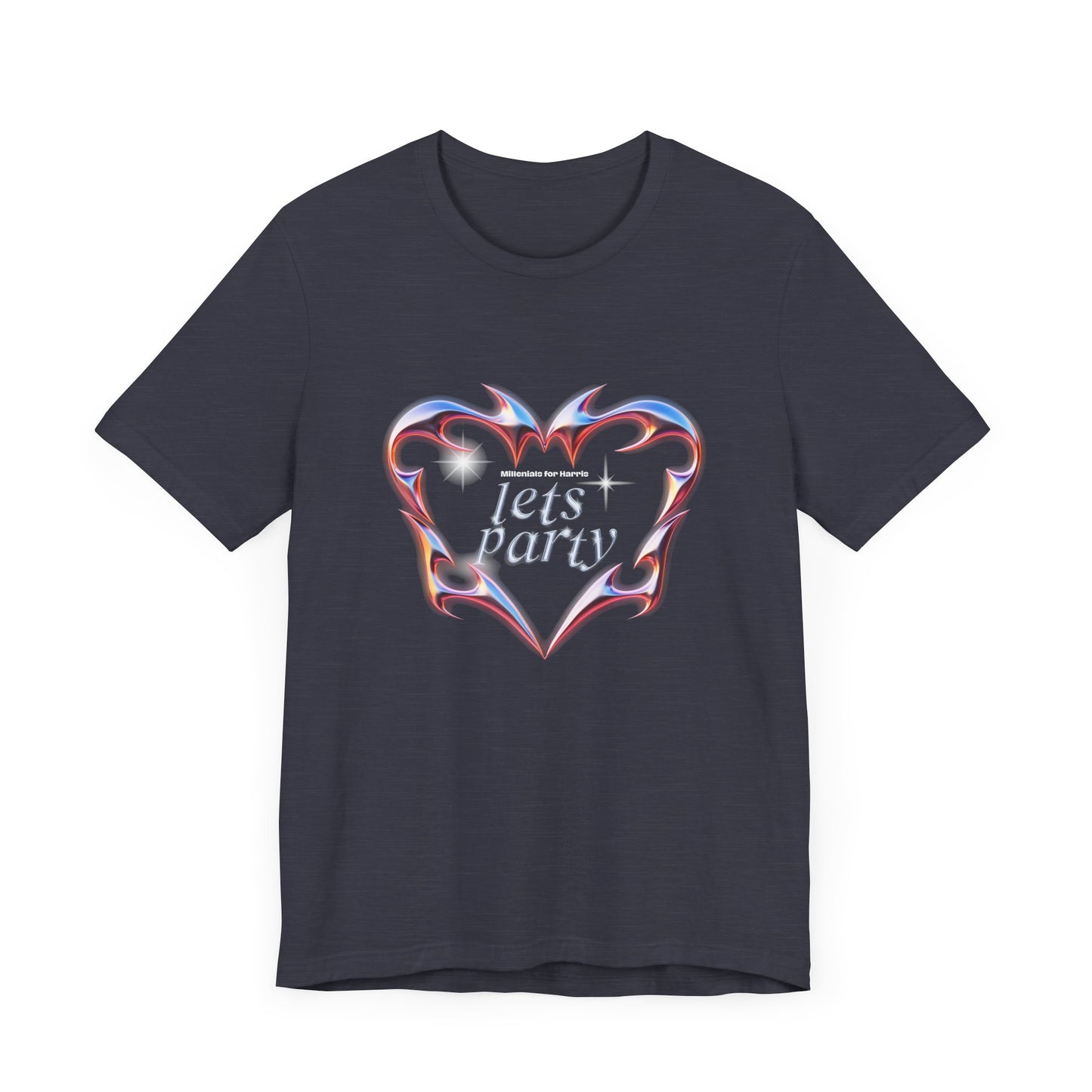 Graphic T-Shirt, Millennial Let's Party Kamala Harris Unisex Tee, Election Campaign, Vote for Kamala, Political Activism Shirt, Harris