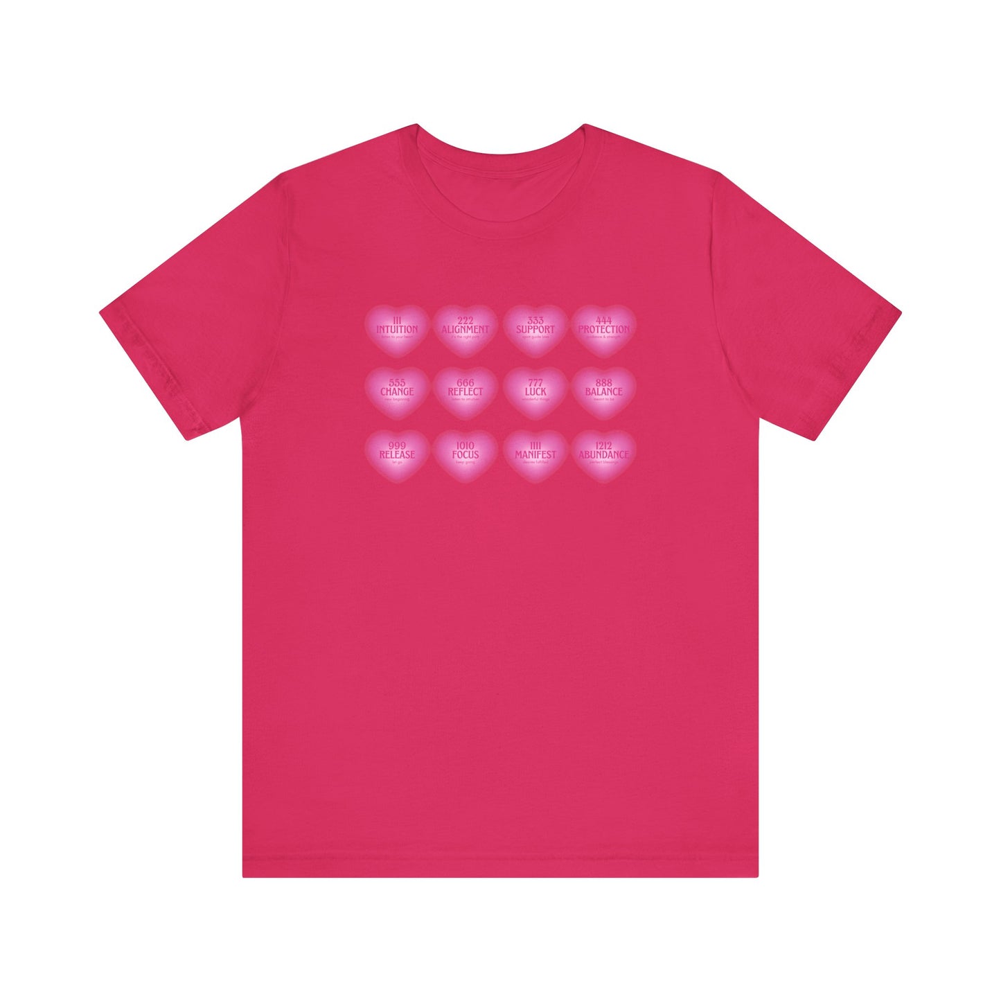Angel numbers, angel number chart, blessings, Jersey Short Sleeve Tee