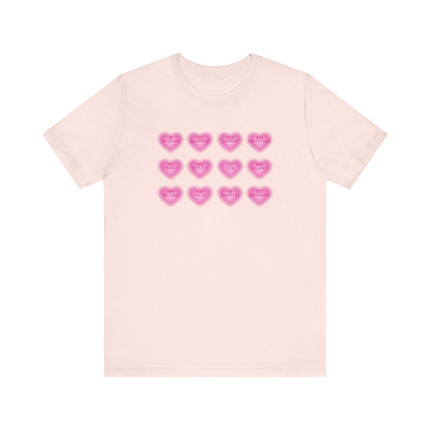 Angel numbers, angel number chart, blessings, Jersey Short Sleeve Tee