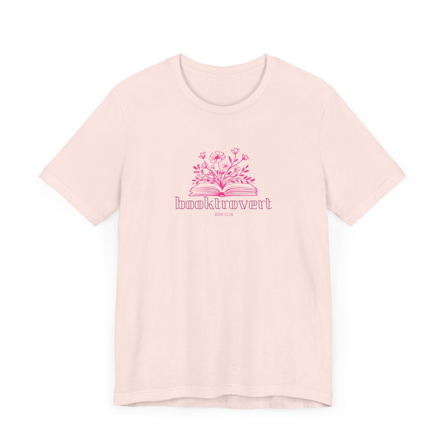Booktrovert, introvert, book lover, gift for book girlies, Jersey Short Sleeve Tee