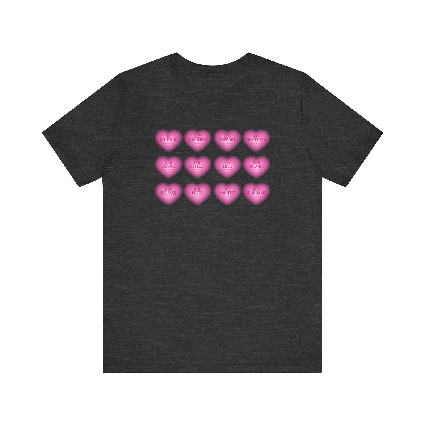 Angel numbers, angel number chart, blessings, Jersey Short Sleeve Tee