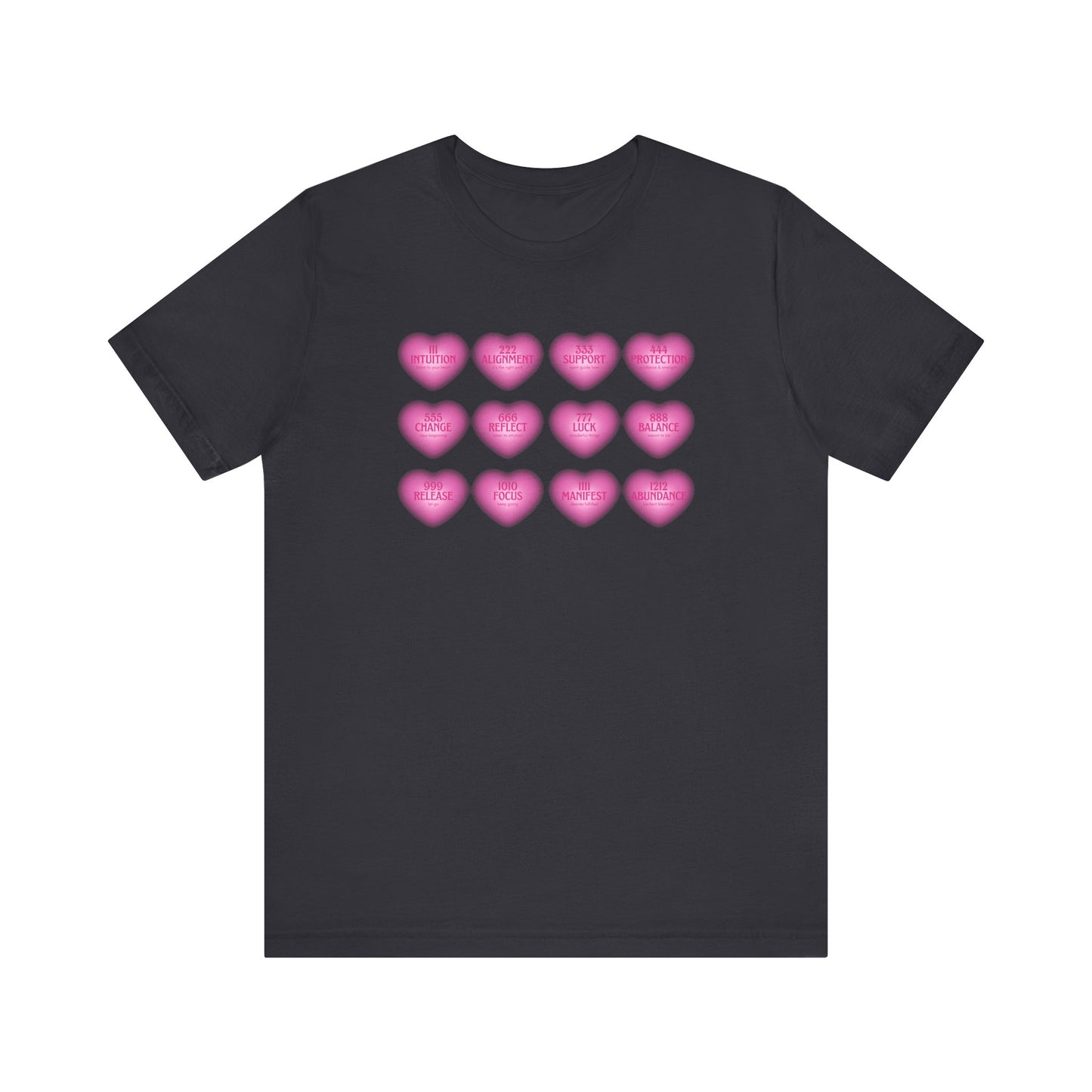Angel numbers, angel number chart, blessings, Jersey Short Sleeve Tee