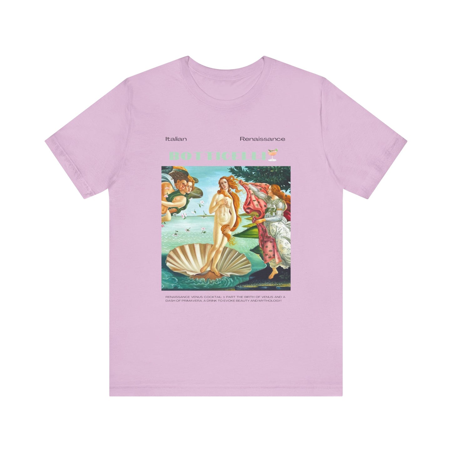 Botticelli, art lover, italian renaissance, Jersey Short Sleeve Tee