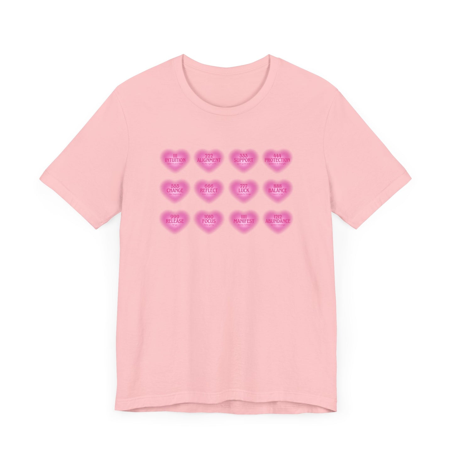 Angel numbers, angel number chart, blessings, Jersey Short Sleeve Tee