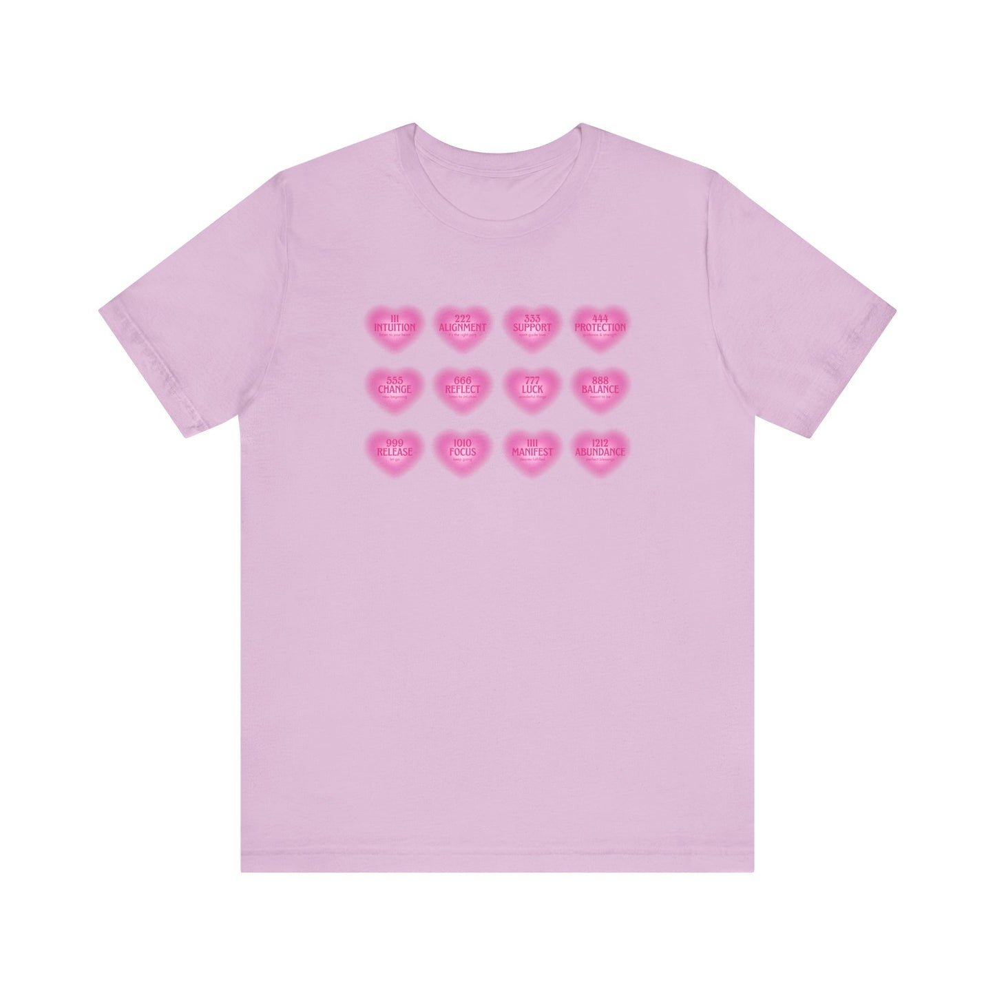 Angel numbers, angel number chart, blessings, Jersey Short Sleeve Tee