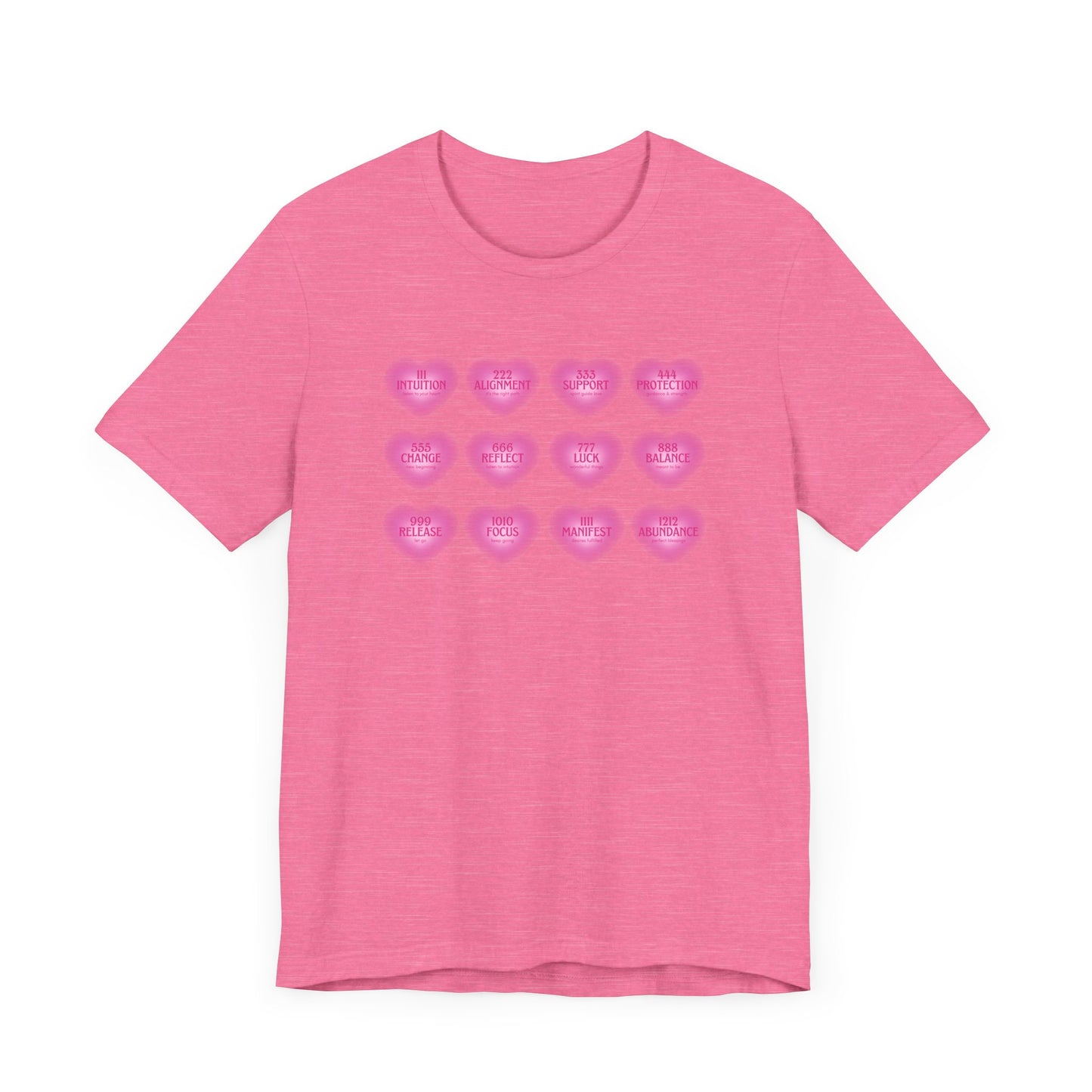 Angel numbers, angel number chart, blessings, Jersey Short Sleeve Tee