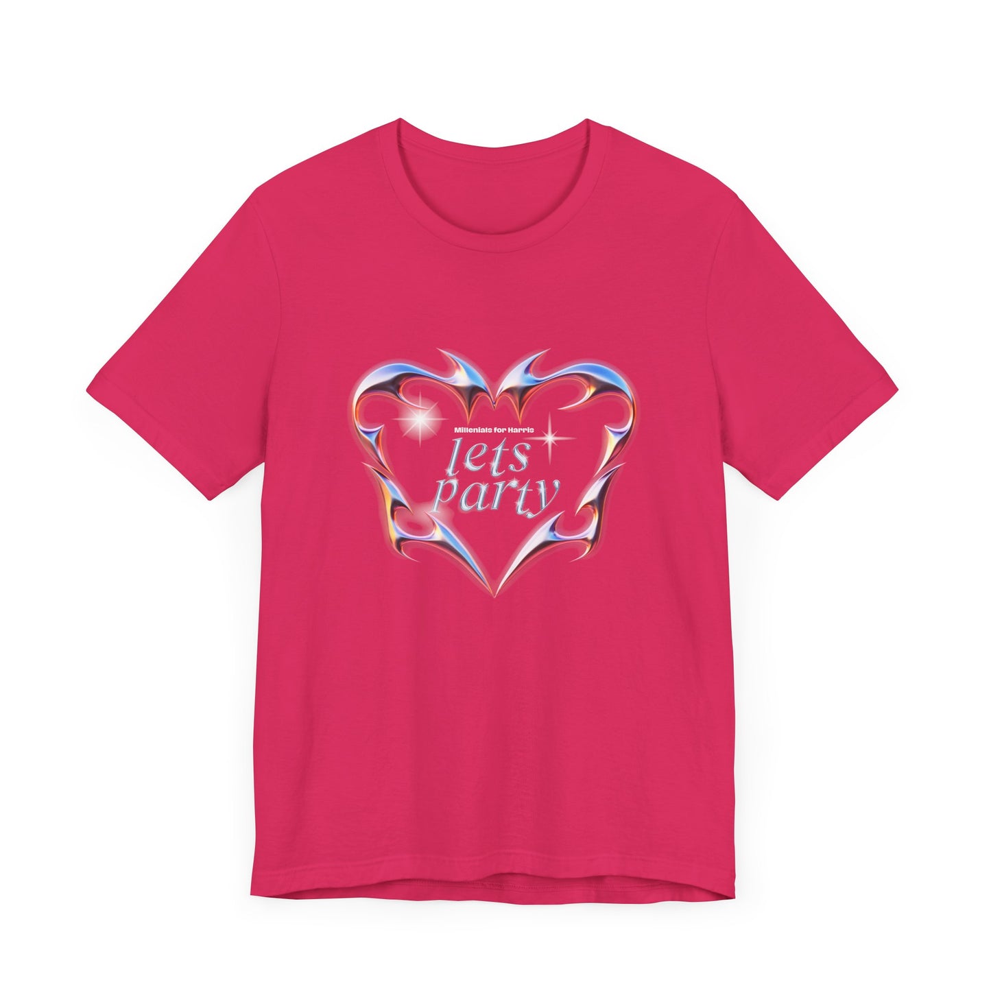 Graphic T-Shirt, Millennial Let's Party Kamala Harris Unisex Tee, Election Campaign, Vote for Kamala, Political Activism Shirt, Harris