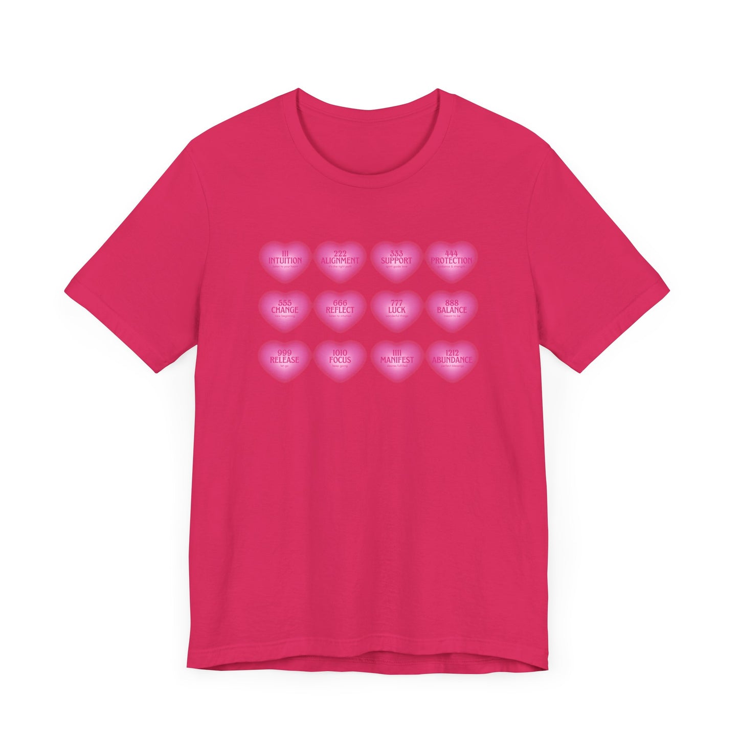 Angel numbers, angel number chart, blessings, Jersey Short Sleeve Tee