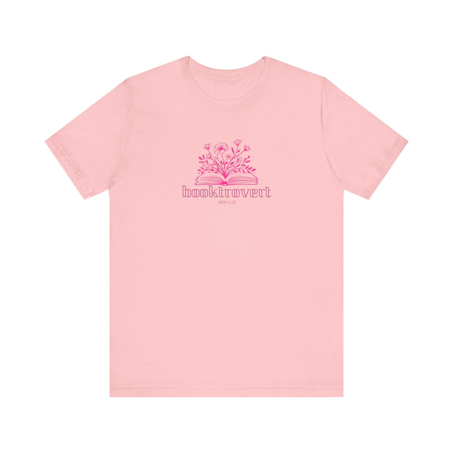 Booktrovert, introvert, book lover, gift for book girlies, Jersey Short Sleeve Tee