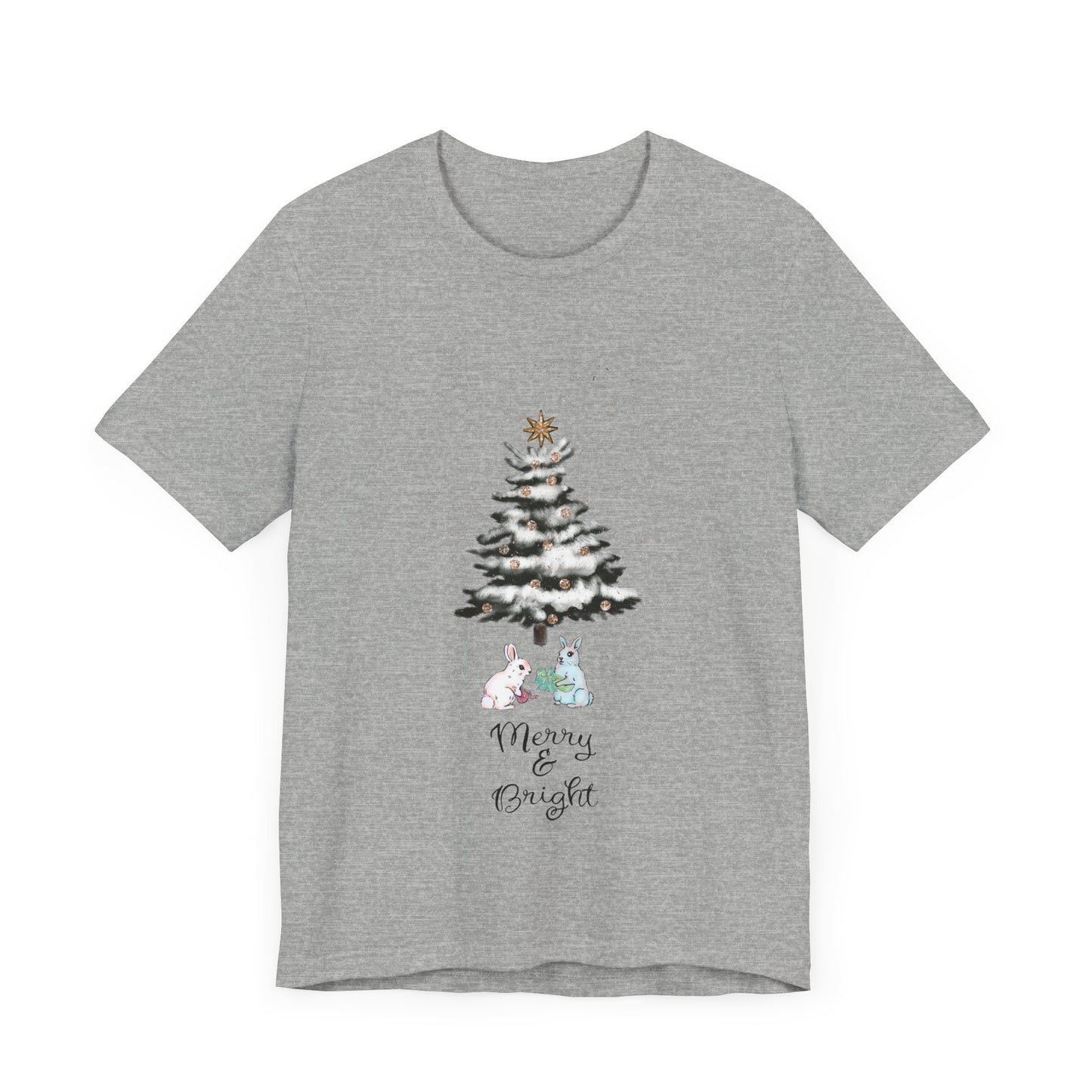 Merry and Bright, Womens Christmas tee, Christmas shirt, Christmas Pajamas Women, Holiday Sweater For Women, Christmas tshirt