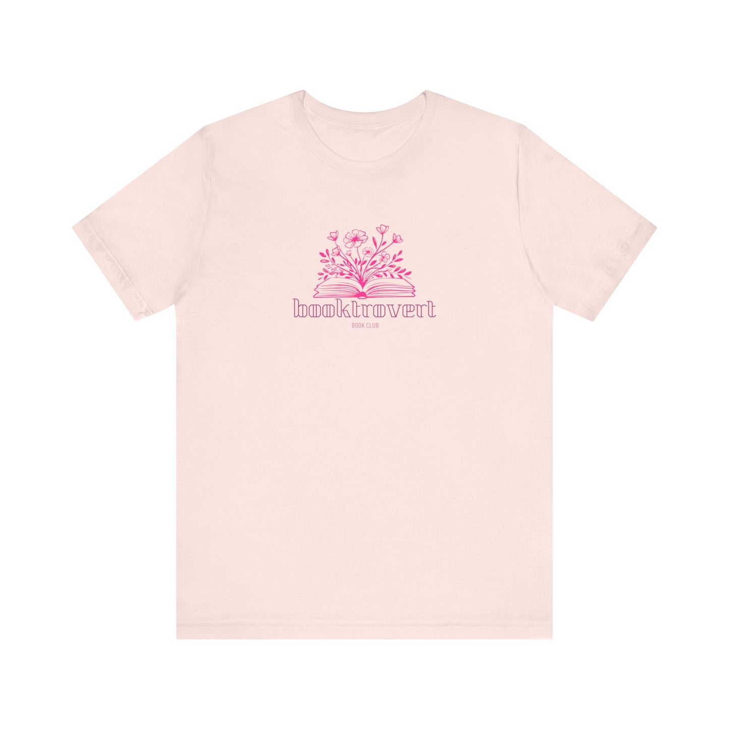 Booktrovert, introvert, book lover, gift for book girlies, Jersey Short Sleeve Tee
