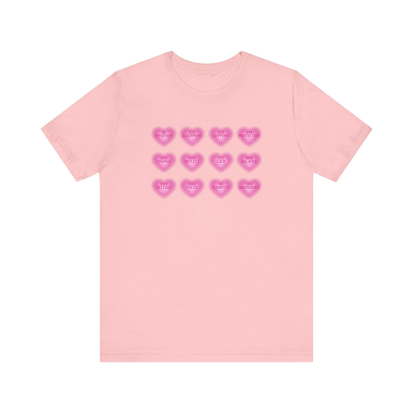 Angel numbers, angel number chart, blessings, Jersey Short Sleeve Tee