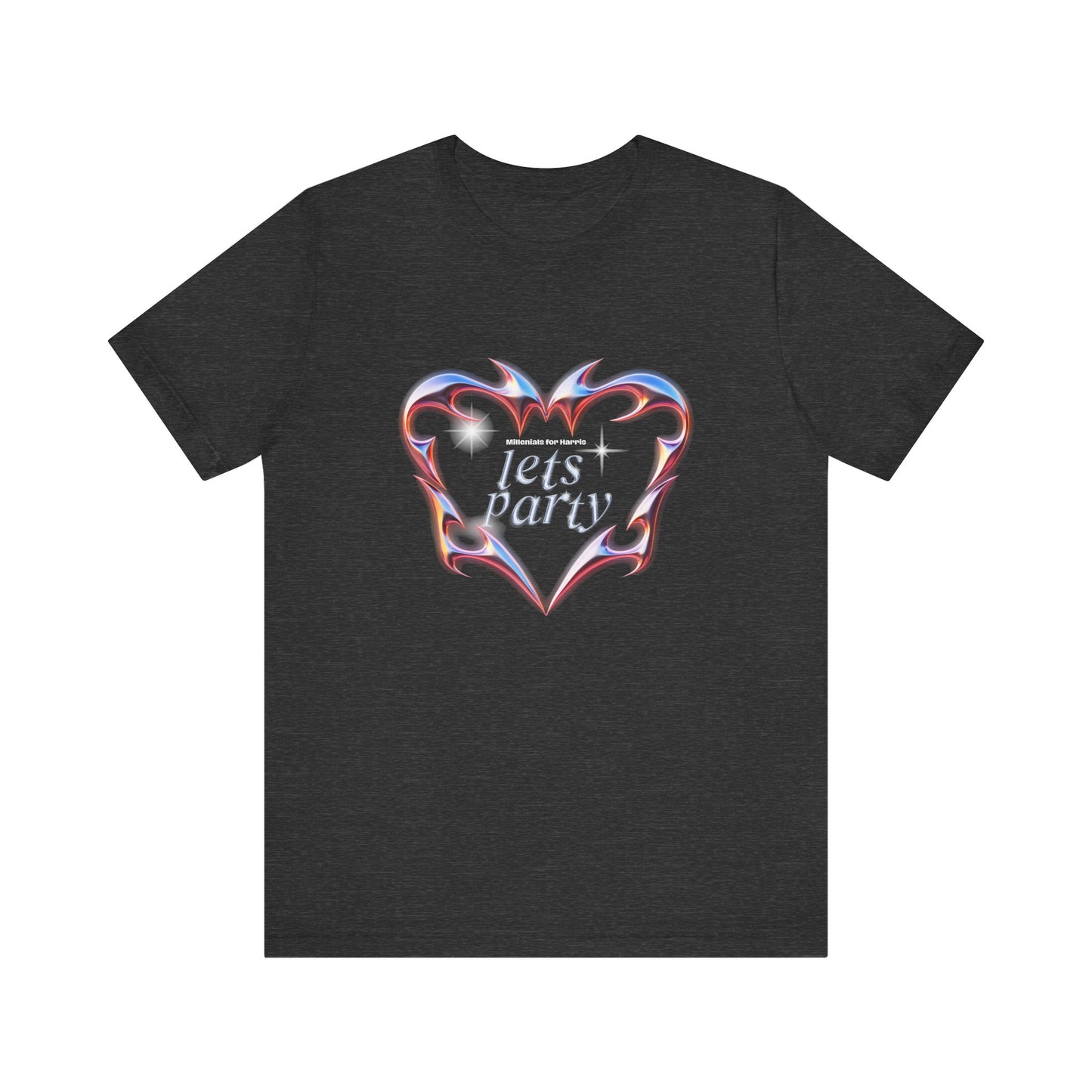 Graphic T-Shirt, Millennial Let's Party Kamala Harris Unisex Tee, Election Campaign, Vote for Kamala, Political Activism Shirt, Harris