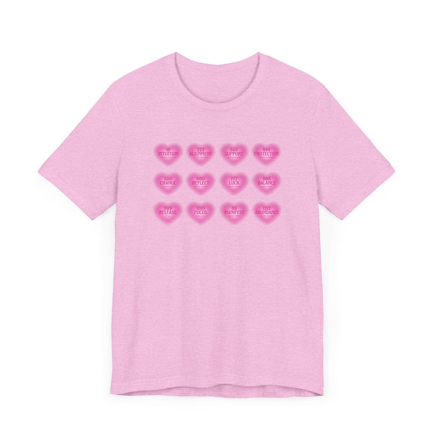 Angel numbers, angel number chart, blessings, Jersey Short Sleeve Tee