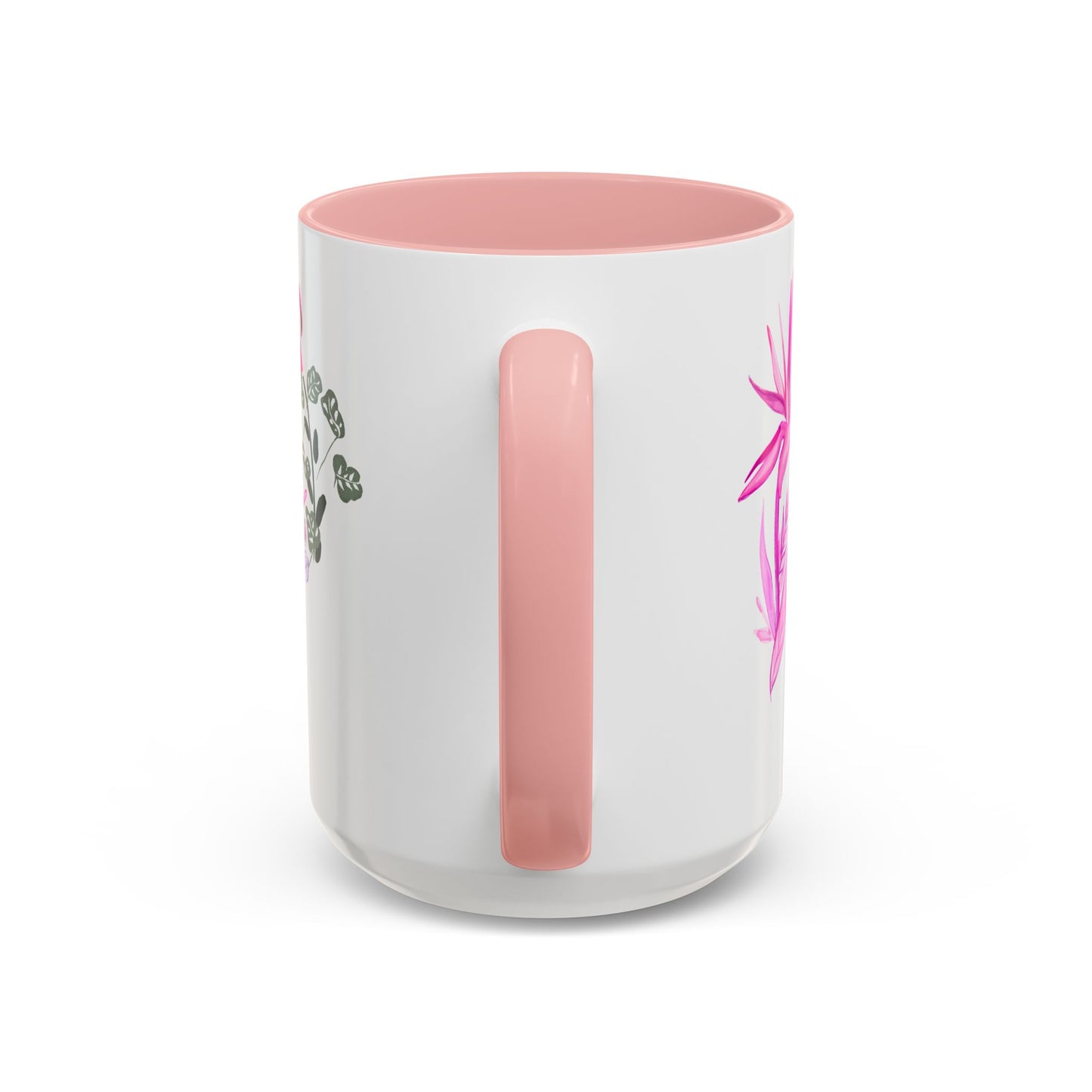 Pink Floral Confidence Coffee Mug — “Confidence isn’t earned, it’s learned”