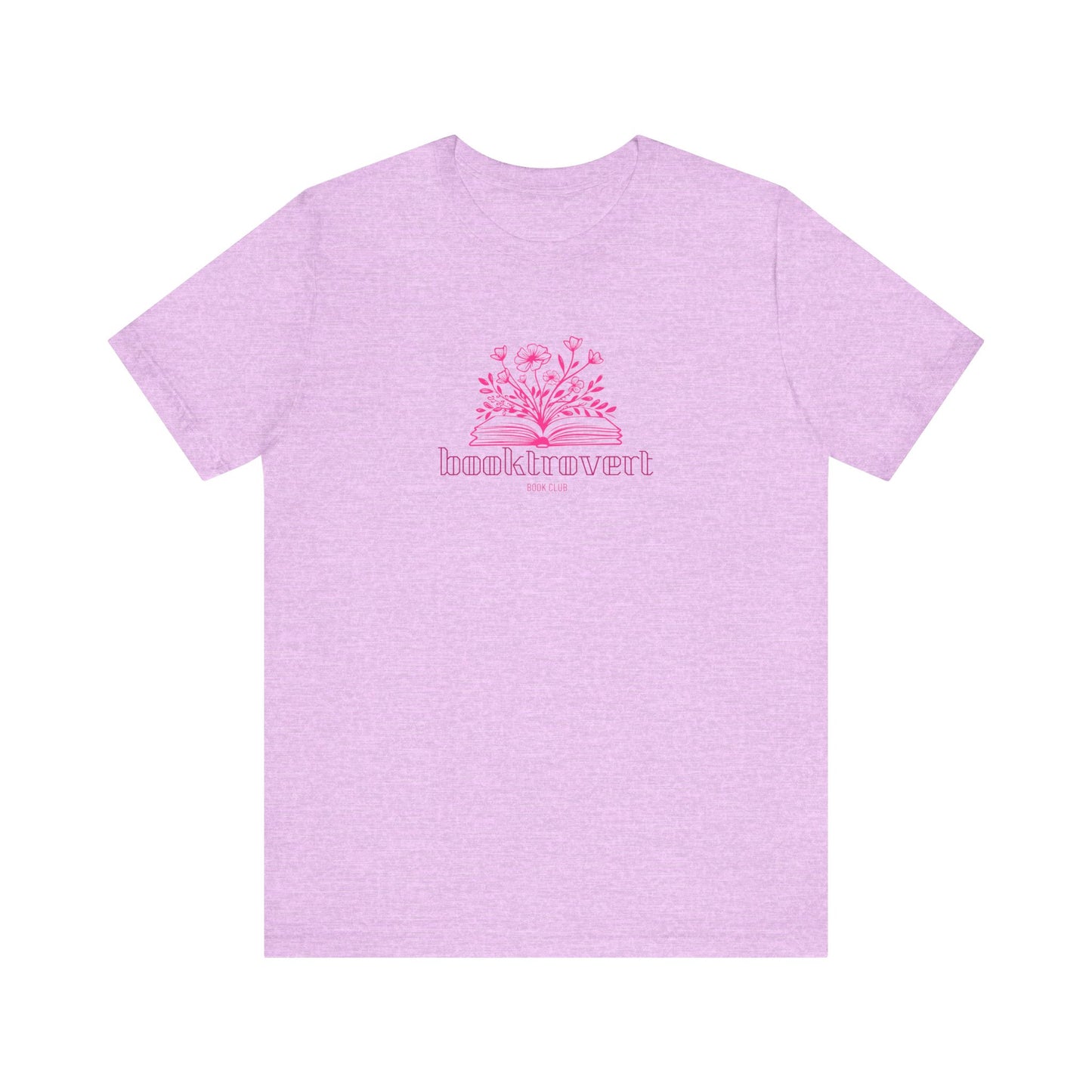 Booktrovert, introvert, book lover, gift for book girlies, Jersey Short Sleeve Tee