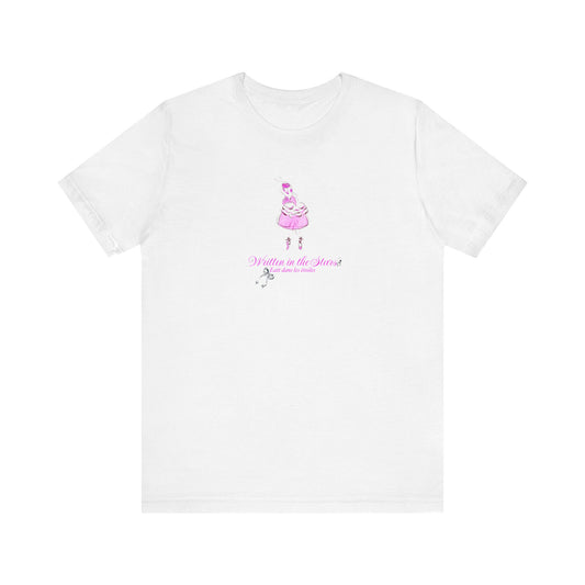 Written in the Stars, french, Astrology, Zodiac Shirt, Crescent Moon, balletcore, Spiritual Shirt, ballerina, Astrology Tee