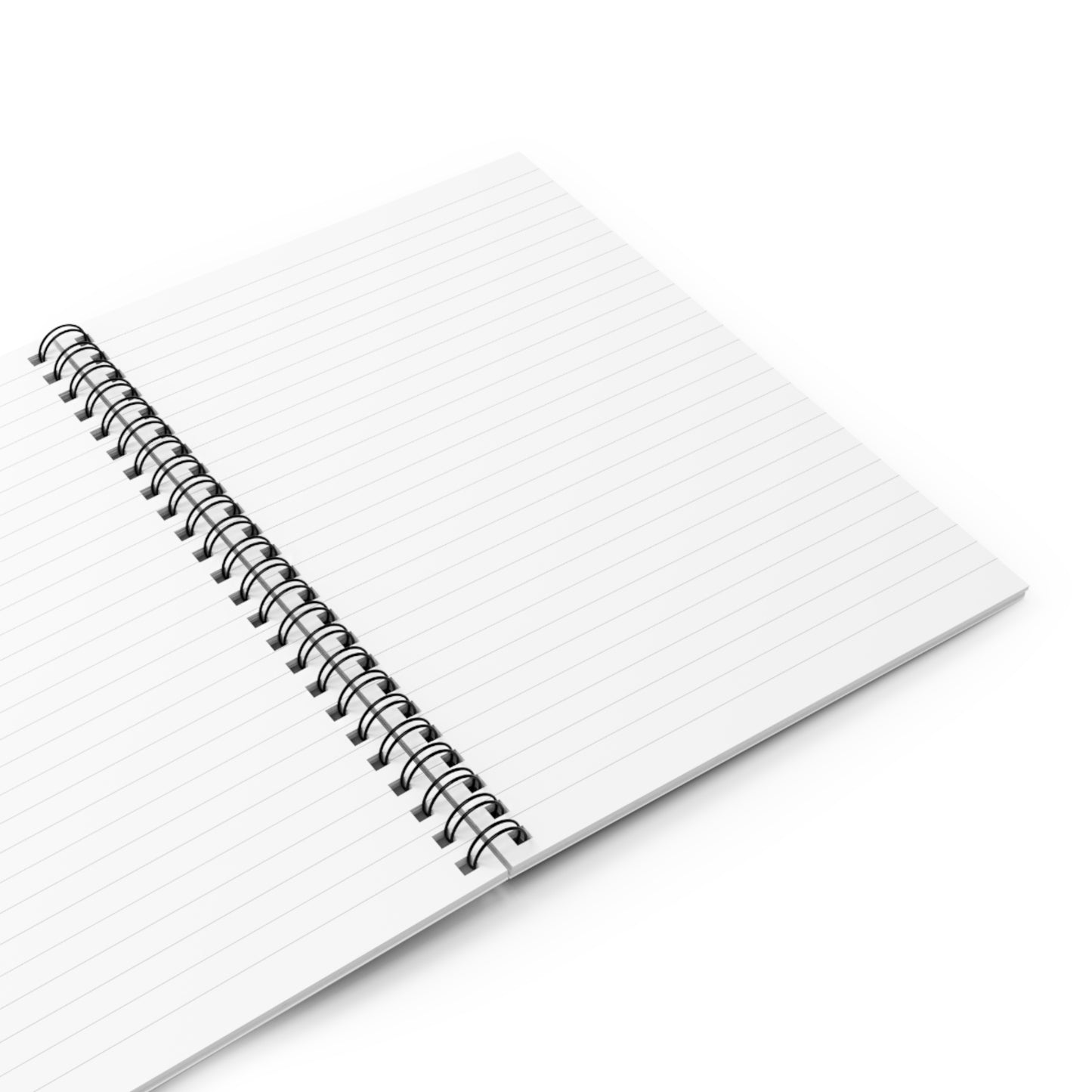 Pink Rose Pattern Spiral Notebook | Ruled Journal, Floral Stationery