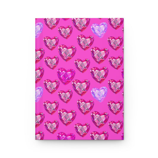Pink Vintage Rose Hardcover Journal — Floral Pattern Notebook for Notes & Gifts