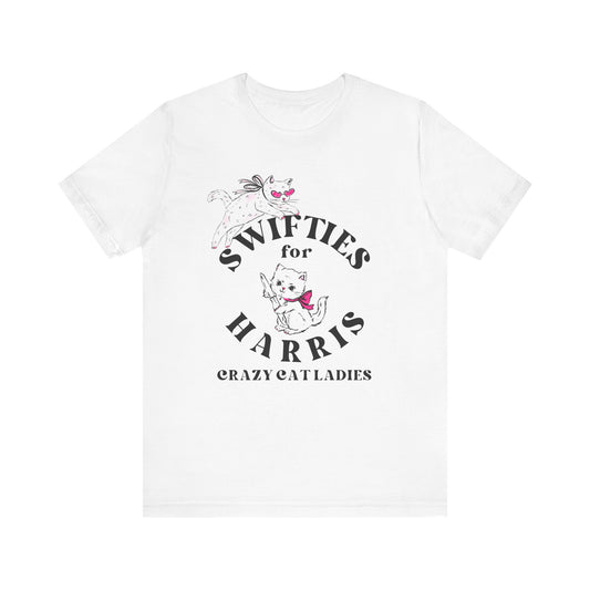 swifties for kamala, crazy cat lady, childess cat lady, harris walz 2024
