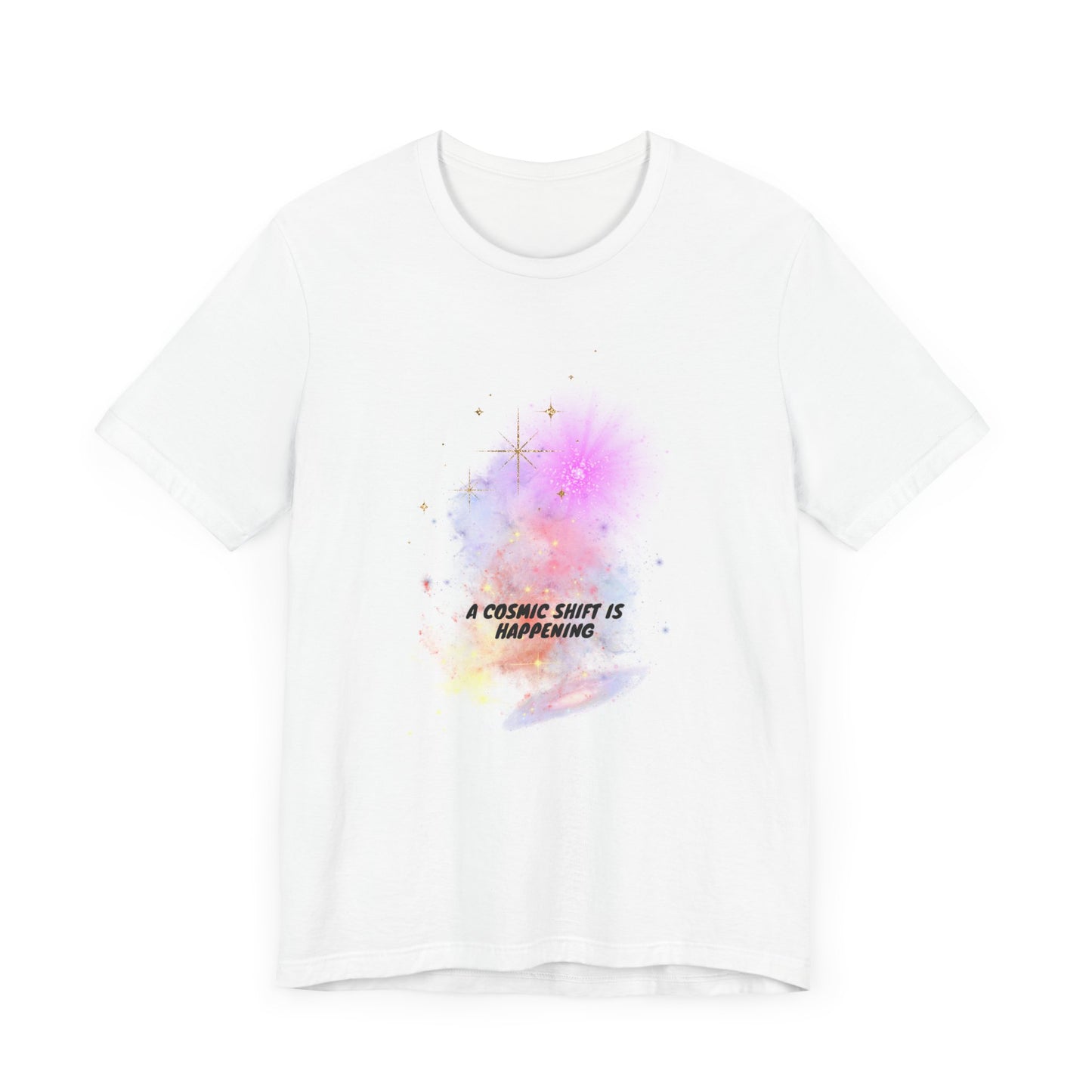 a cosmic shift is happening, Jersey Short Sleeve Tee