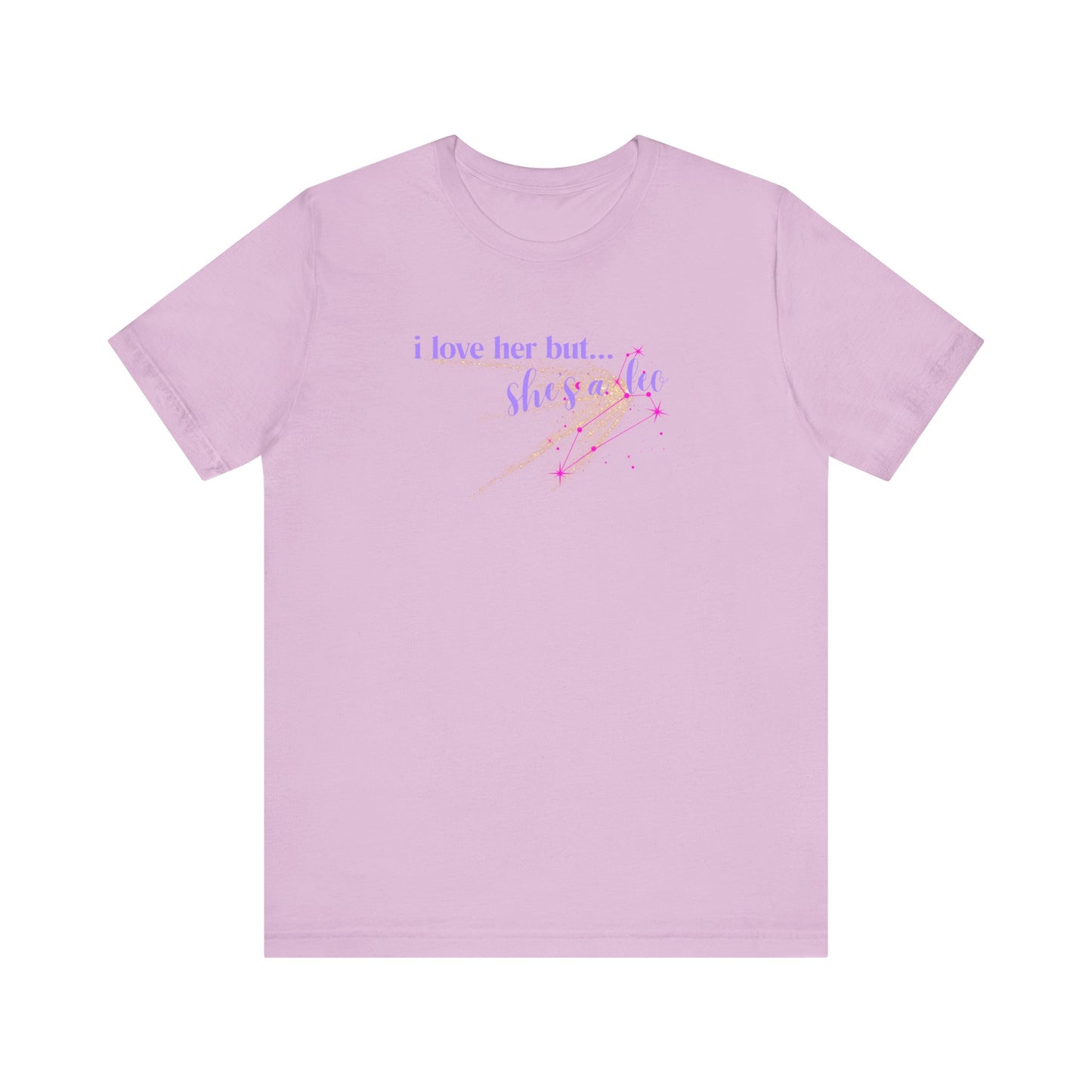 I love her but shes a leo, leo zodiac, Jersey Short Sleeve Tee