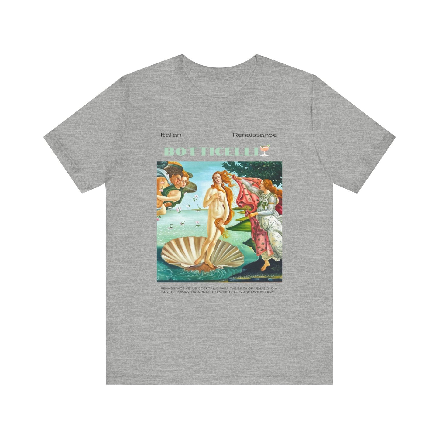 Botticelli, art lover, italian renaissance, Jersey Short Sleeve Tee