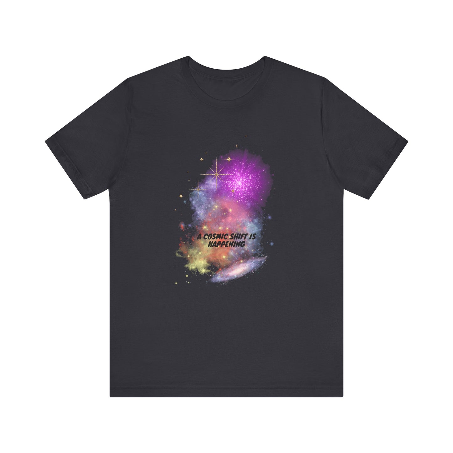 a cosmic shift is happening, Jersey Short Sleeve Tee