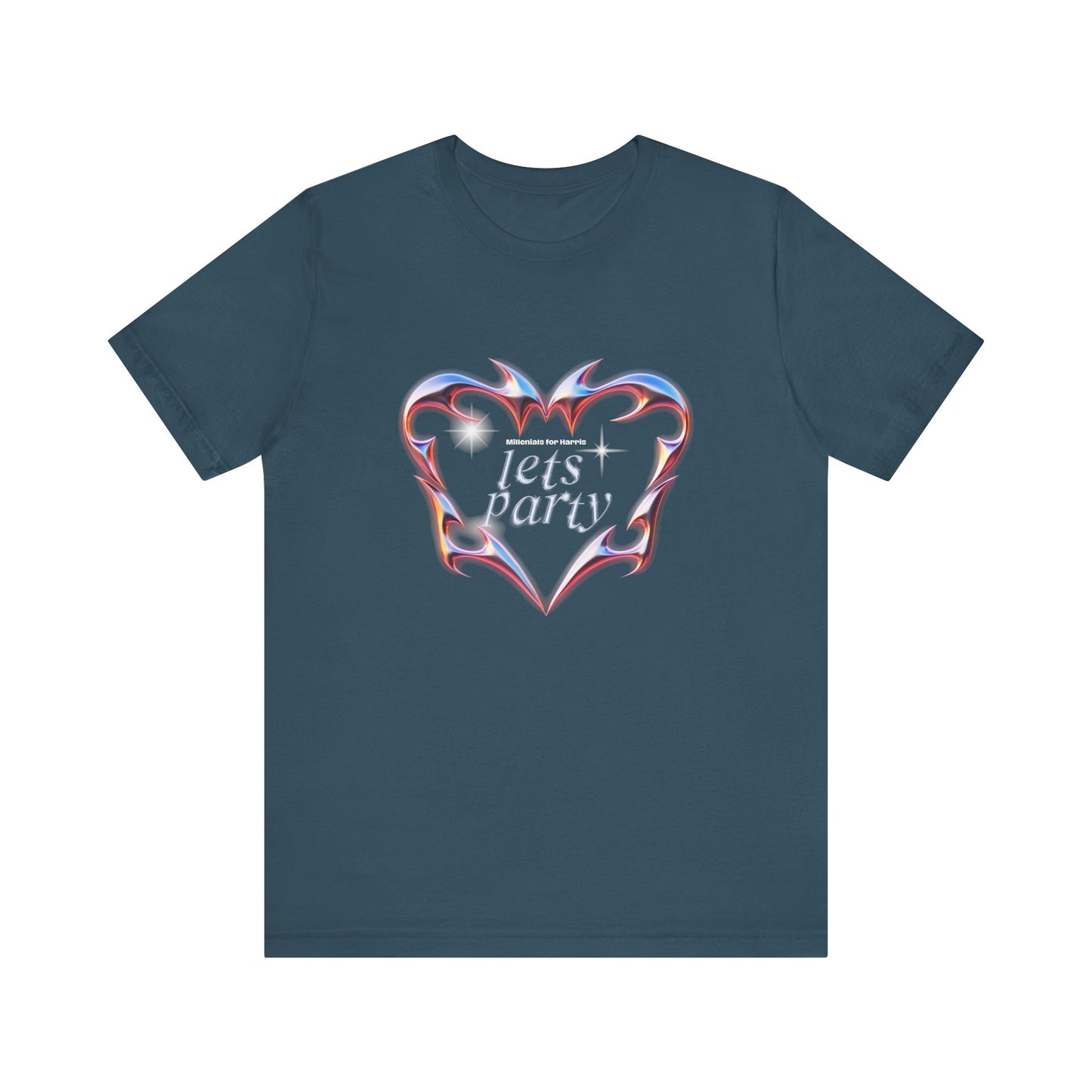Graphic T-Shirt, Millennial Let's Party Kamala Harris Unisex Tee, Election Campaign, Vote for Kamala, Political Activism Shirt, Harris