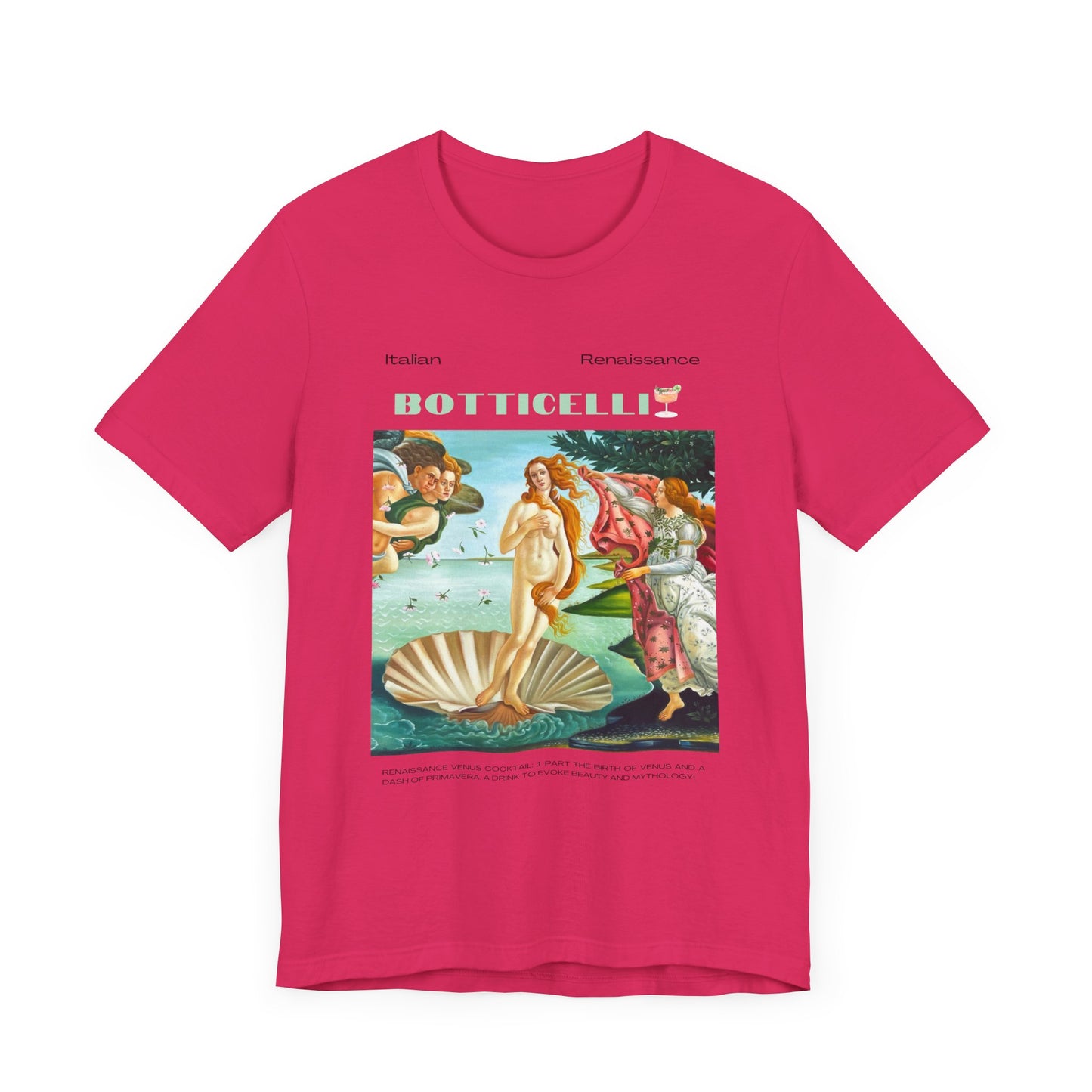 Botticelli, art lover, italian renaissance, Jersey Short Sleeve Tee